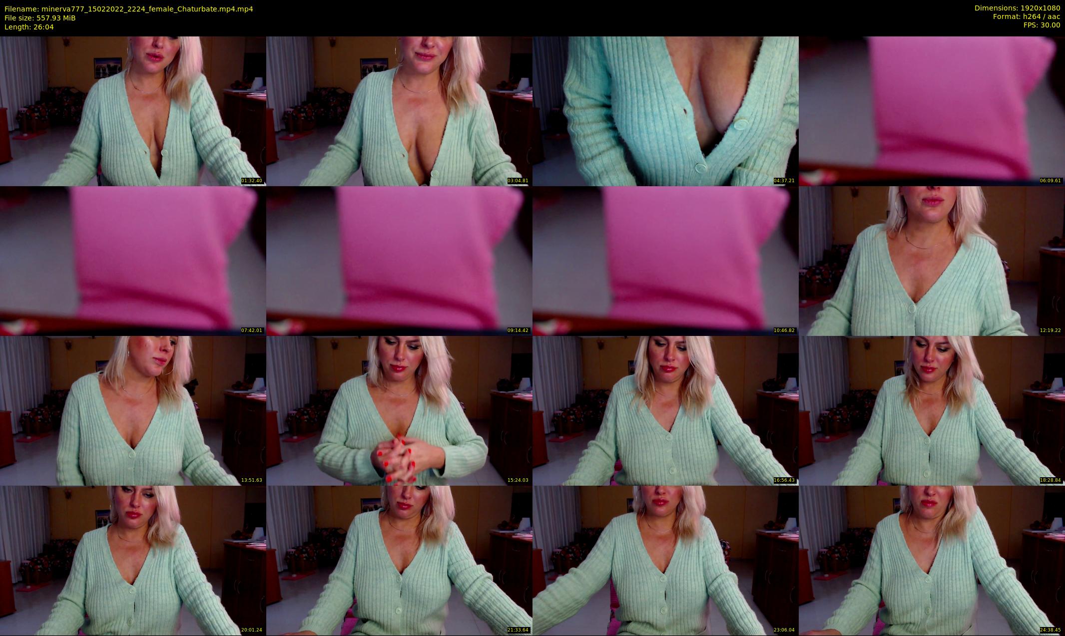 minerva777 — 27 minute Chaturbate female cam show recording, 1080p, Feb 15, 2022