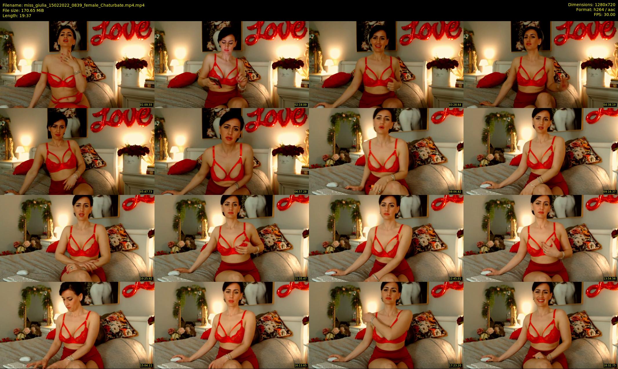miss_giulia — 20 minute Chaturbate female cam show recording, 720p, Feb 15, 2022