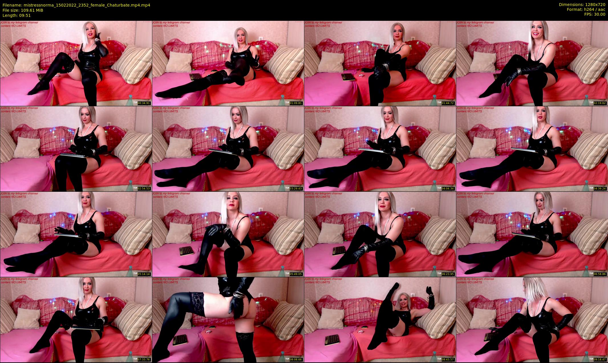 mistressnorma — 10 minute Chaturbate female cam show recording, 720p, Feb 15, 2022