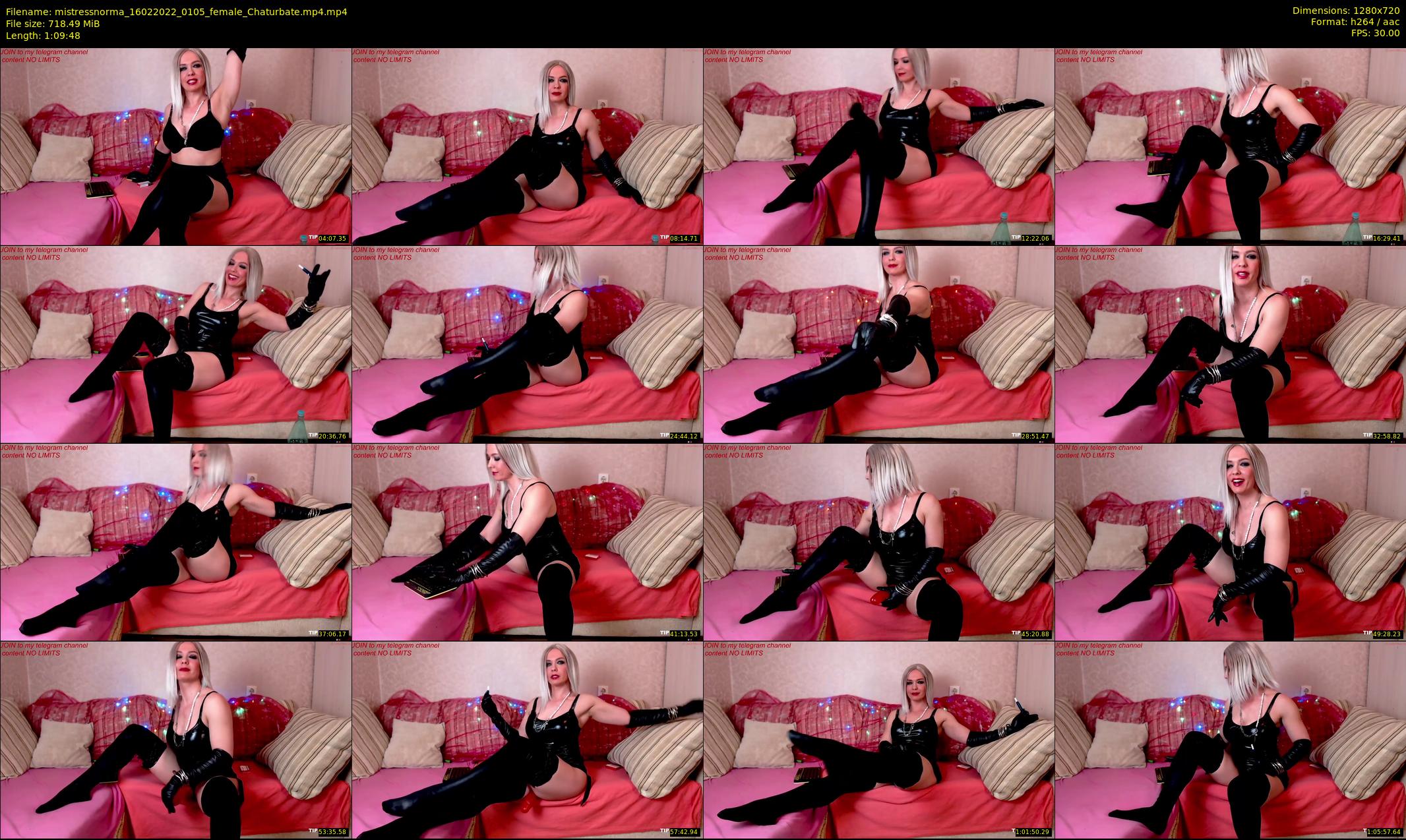 mistressnorma — 70 minute Chaturbate female cam show recording, 720p, Feb 16, 2022