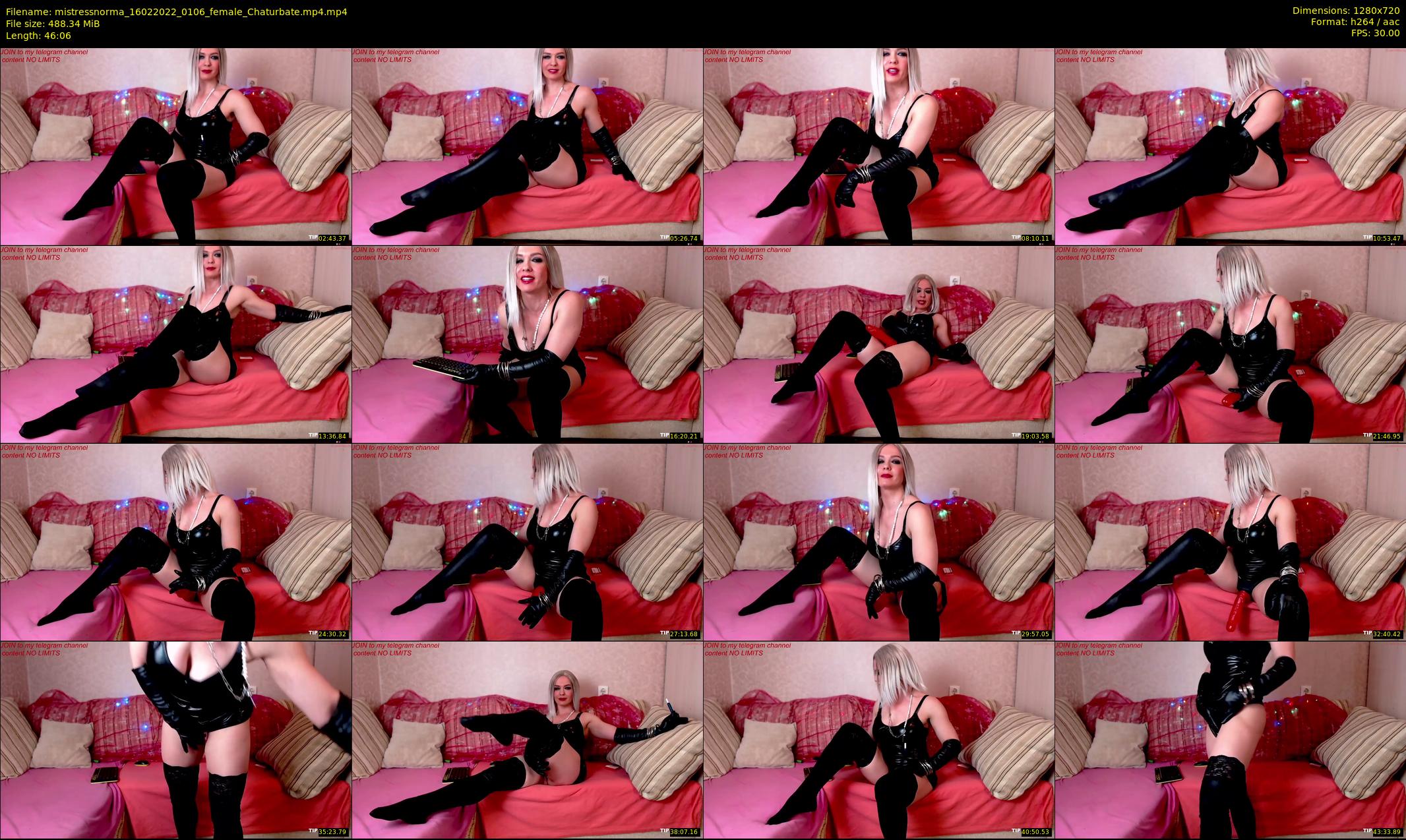 mistressnorma — 47 minute Chaturbate female cam show recording, 720p, Feb 16, 2022