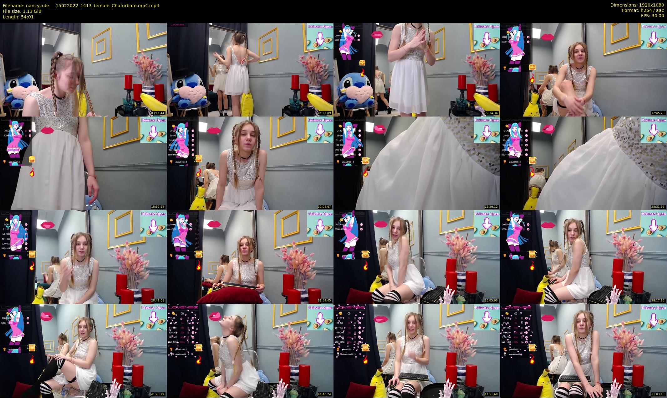 nancycute__ — 55 minute Chaturbate female cam show recording, 1080p, Feb 15, 2022