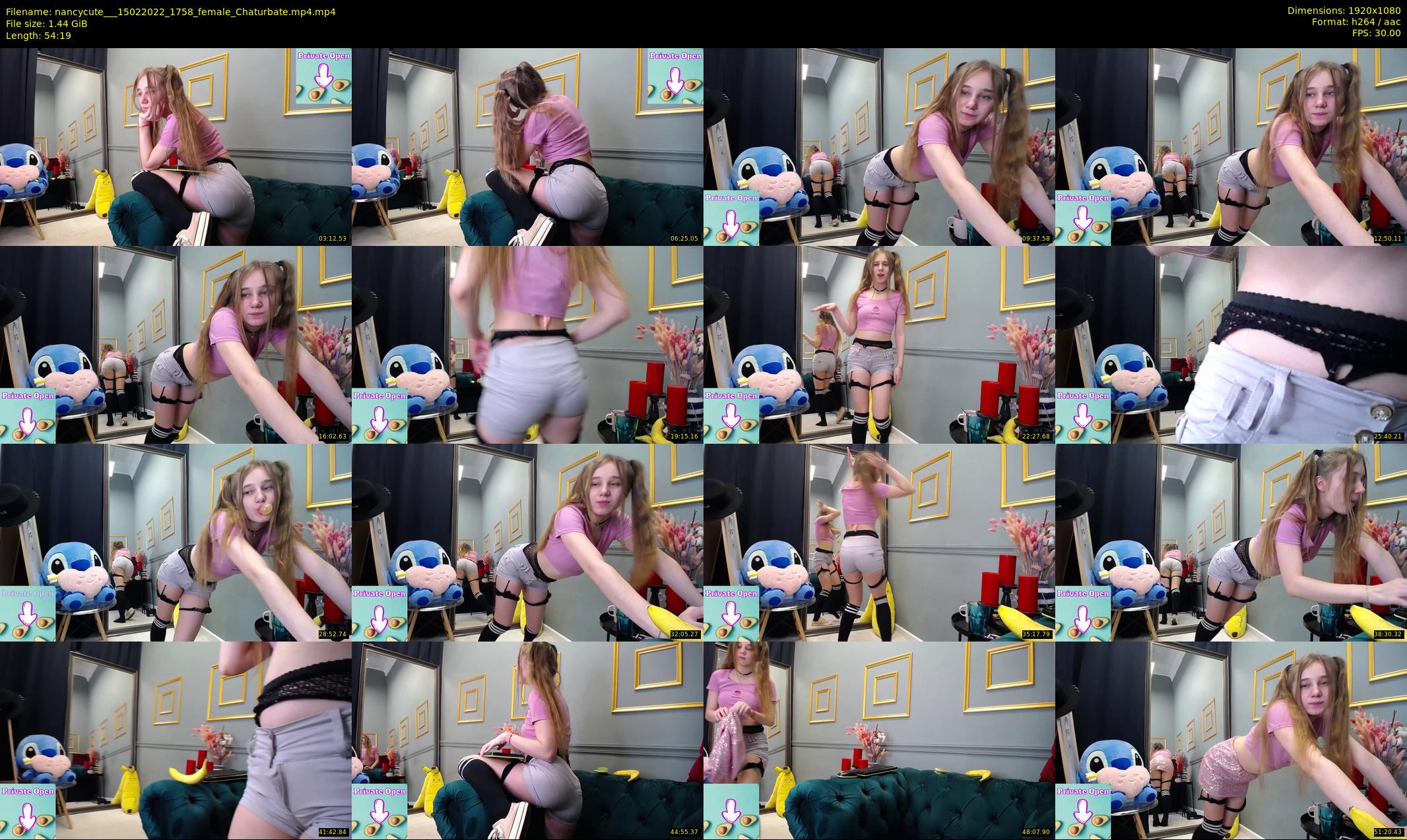 nancycute__ — 55 minute Chaturbate female cam show recording, 1080p, Feb 15, 2022