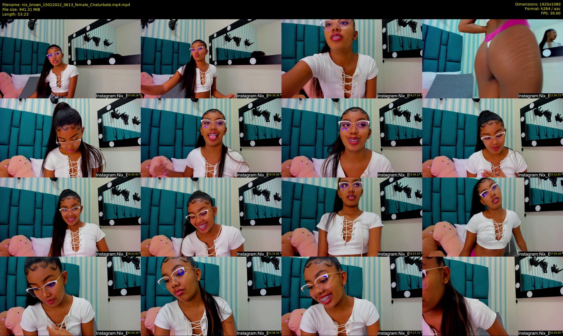 nix_brown — 54 minute Chaturbate female cam show recording, 1080p, Feb 15, 2022
