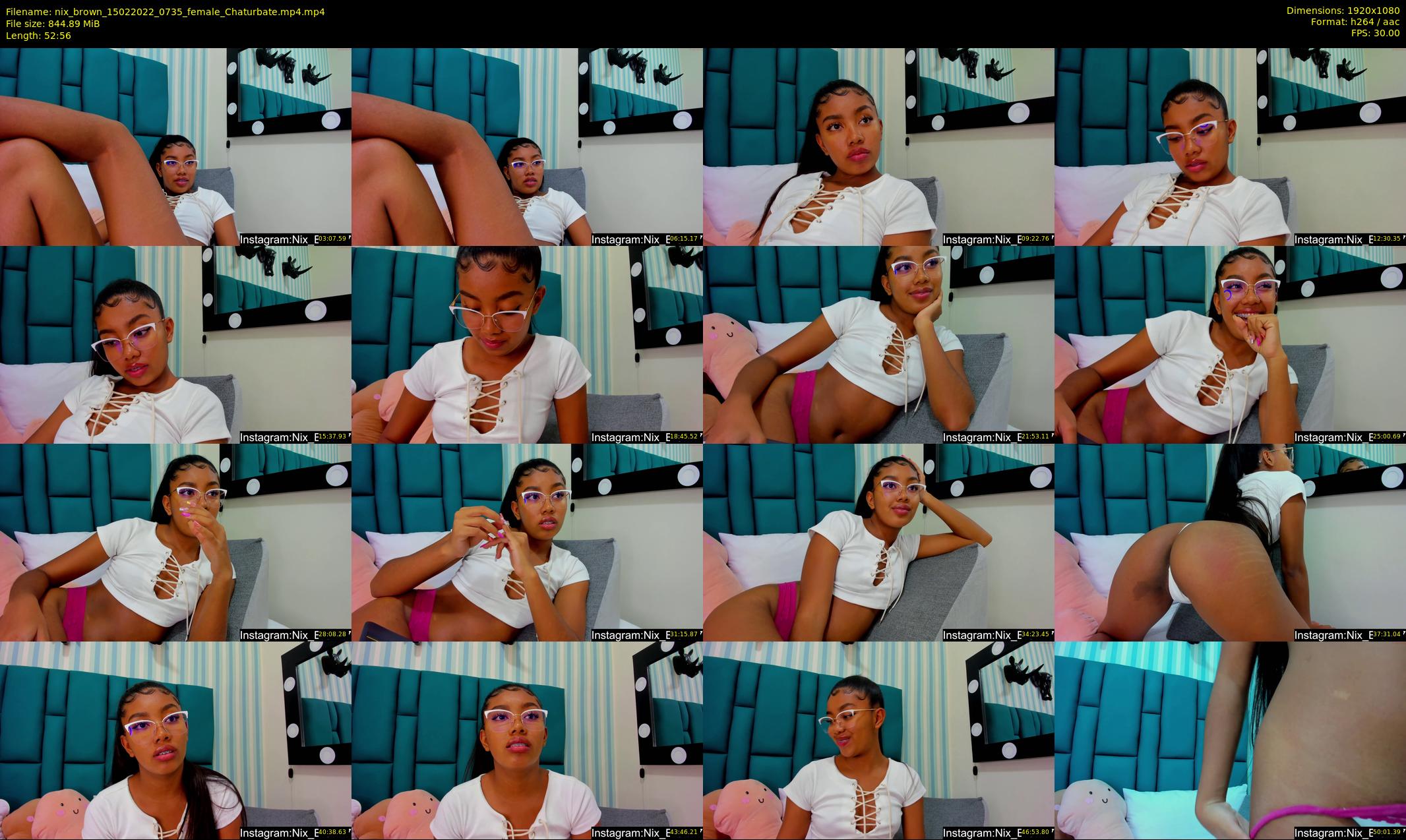 nix_brown — 53 minute Chaturbate female cam show recording, 1080p, Feb 15, 2022