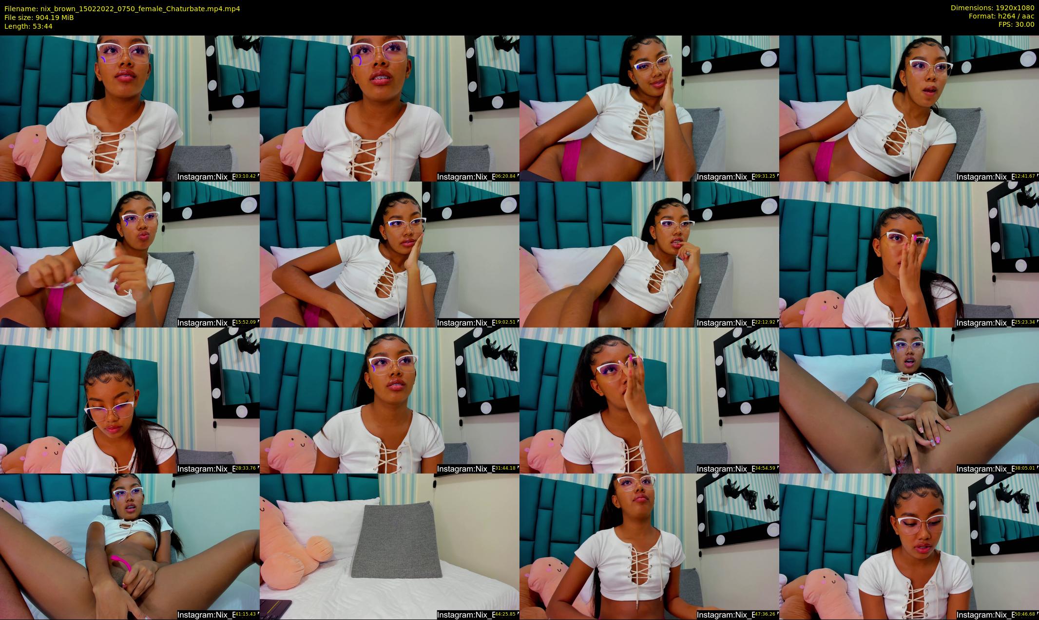 nix_brown — 54 minute Chaturbate female cam show recording, 1080p, Feb 15, 2022