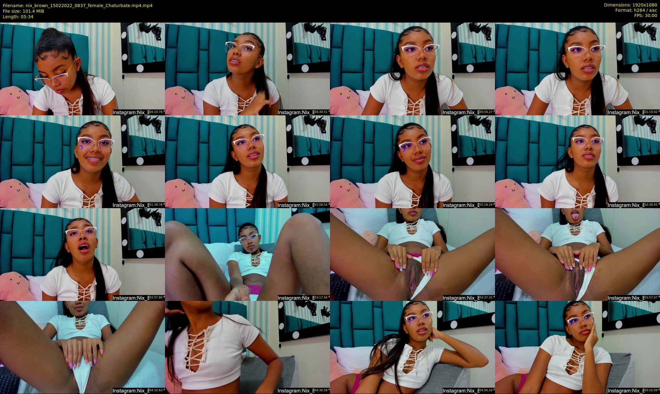 nix_brown — 6 minute Chaturbate female cam show recording, 1080p, Feb 15, 2022