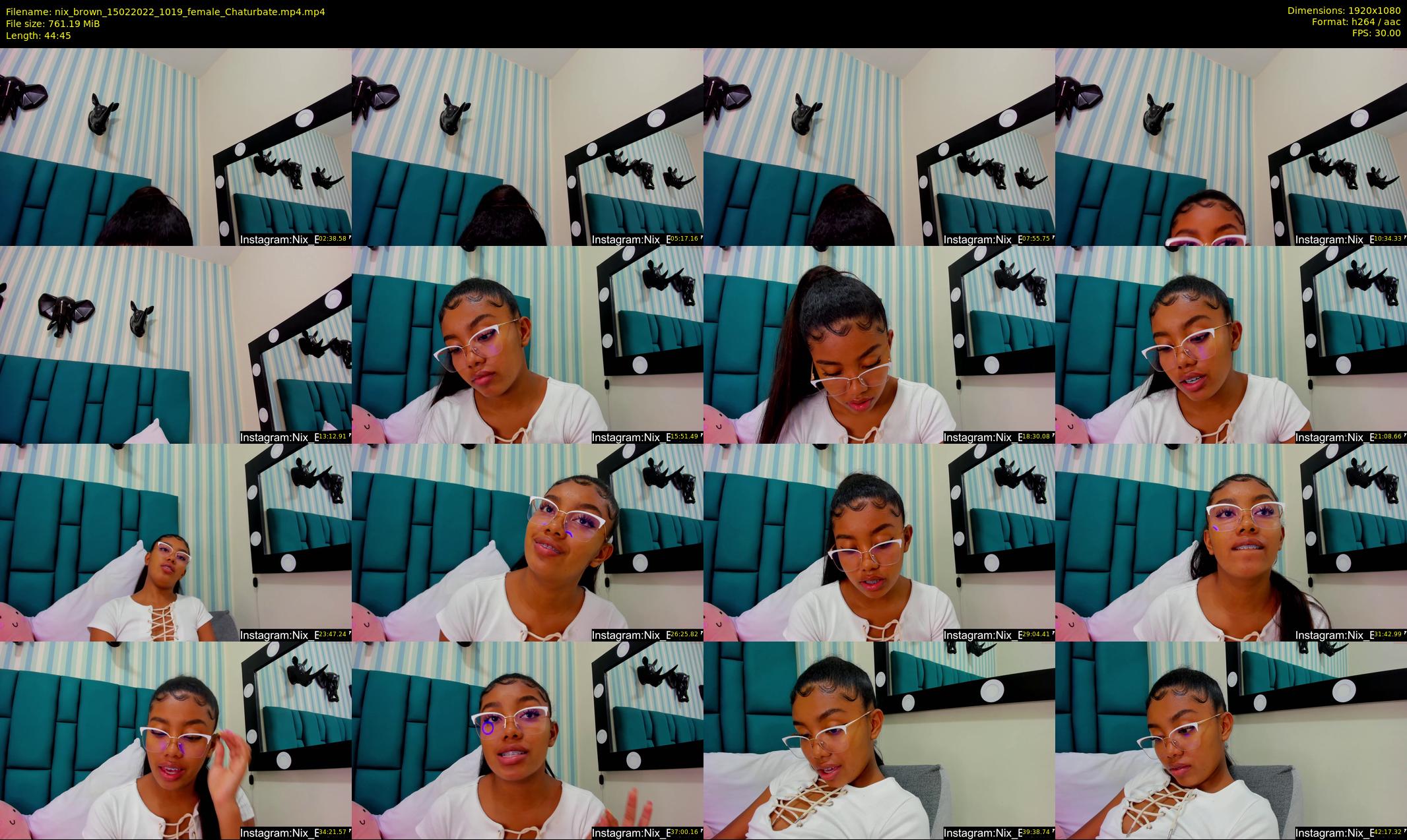nix_brown — 45 minute Chaturbate female cam show recording, 1080p, Feb 15, 2022