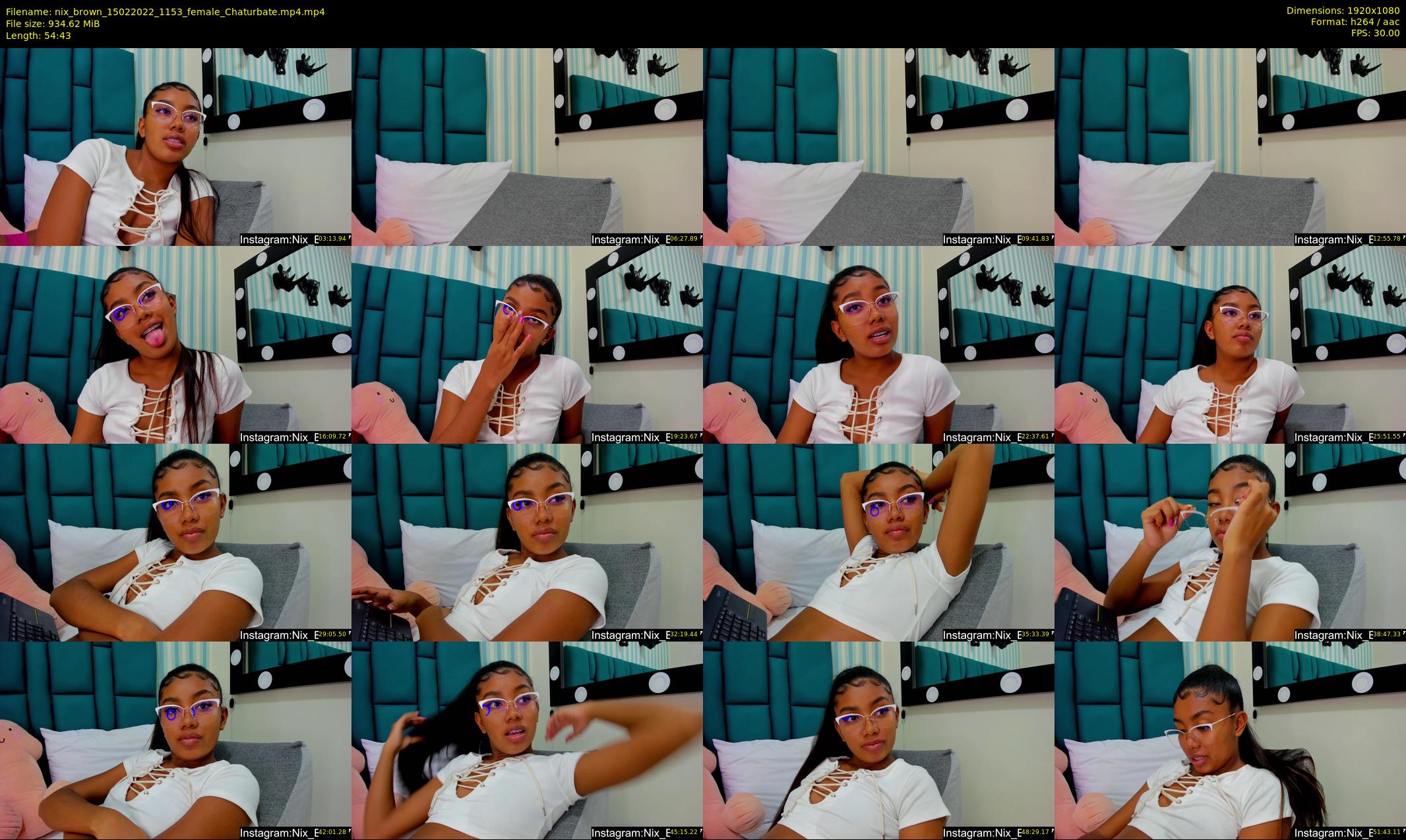 nix_brown — 55 minute Chaturbate female cam show recording, 1080p, Feb 15, 2022
