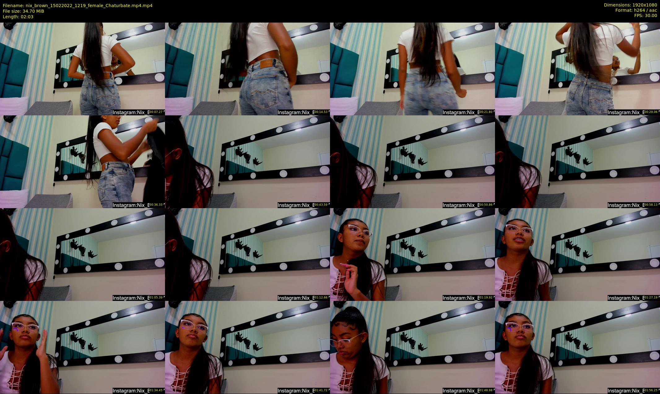 nix_brown — 3 minute Chaturbate female cam show recording, 1080p, Feb 15, 2022