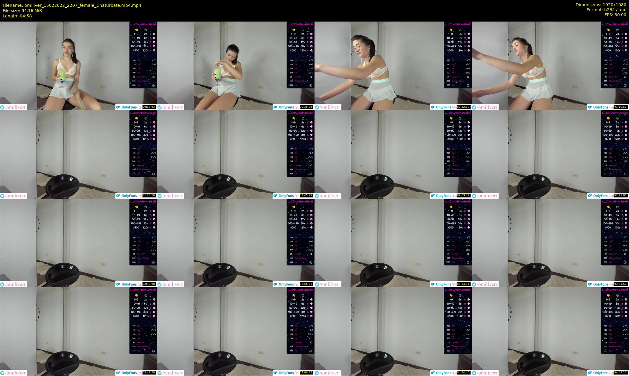 omiliver — 5 minute Chaturbate female cam show recording, 1080p, Feb 15, 2022