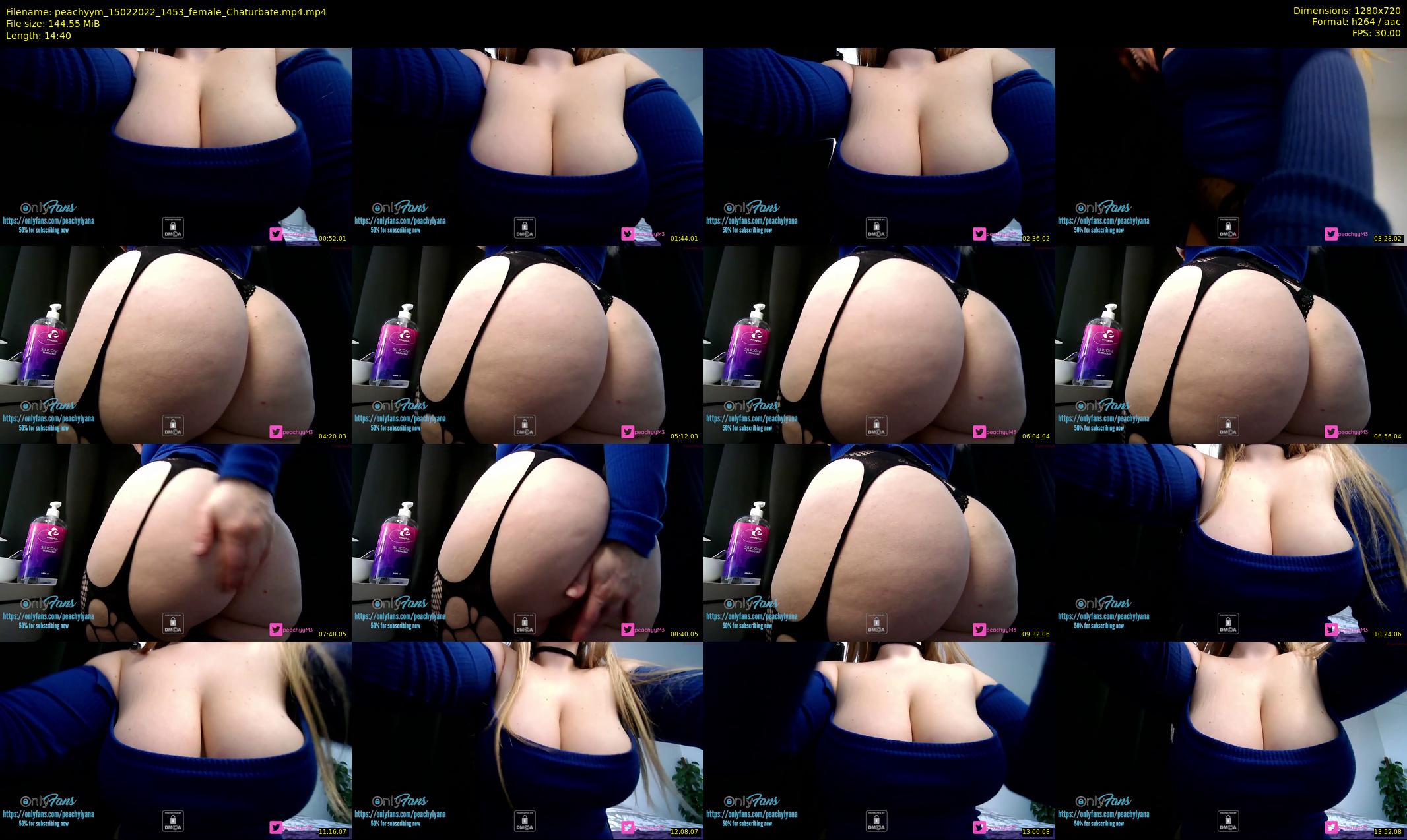 peachyym — 15 minute Chaturbate female cam show recording, 720p, Feb 15, 2022