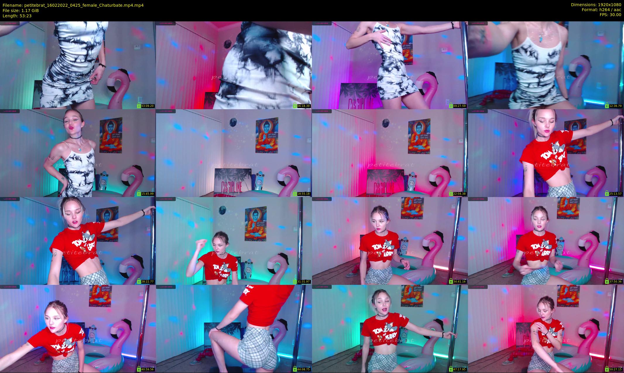petitebrat — 54 minute Chaturbate female cam show recording, 1080p, Feb 16, 2022