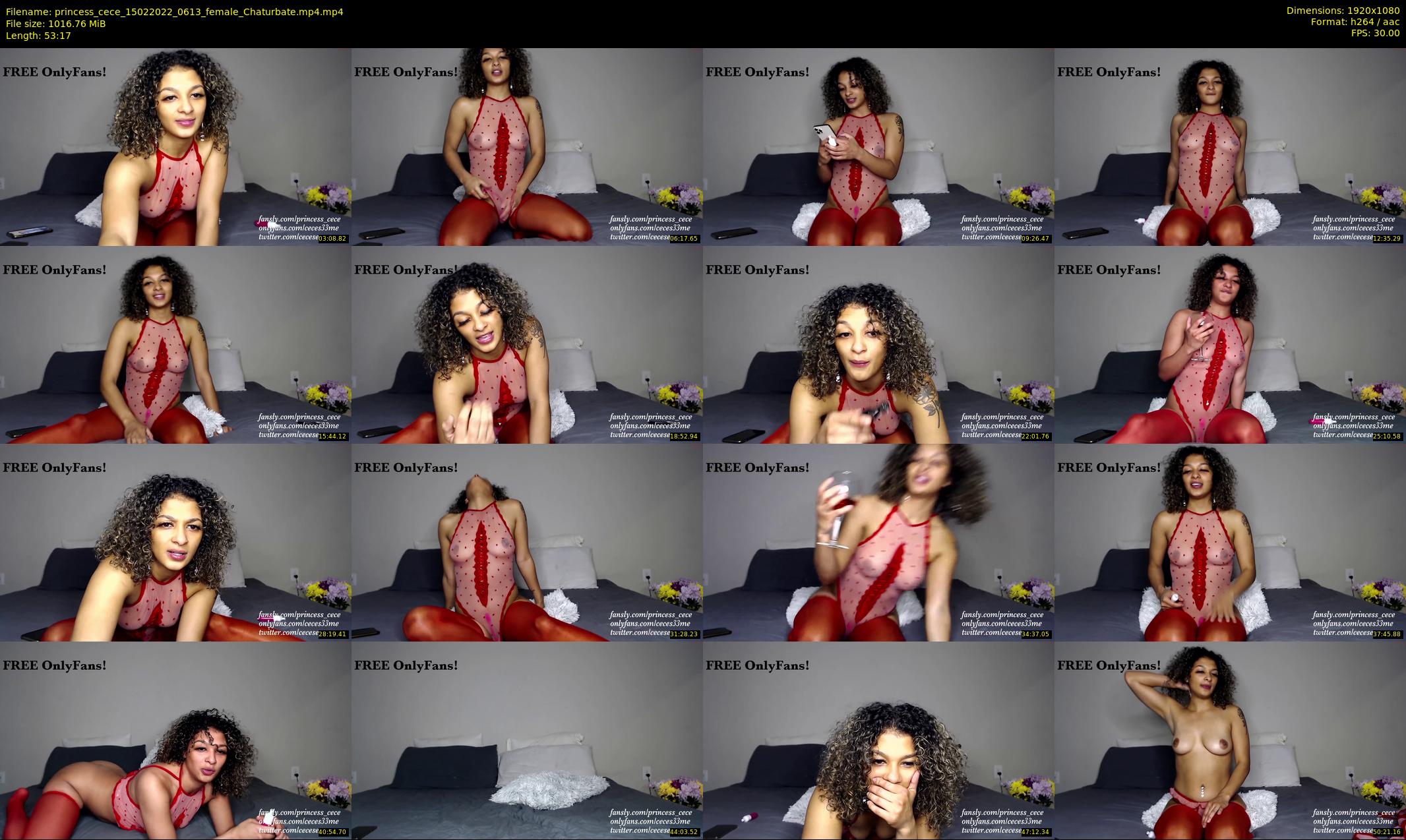 princess_cece — 54 minute Chaturbate female cam show recording, 1080p, Feb 15, 2022