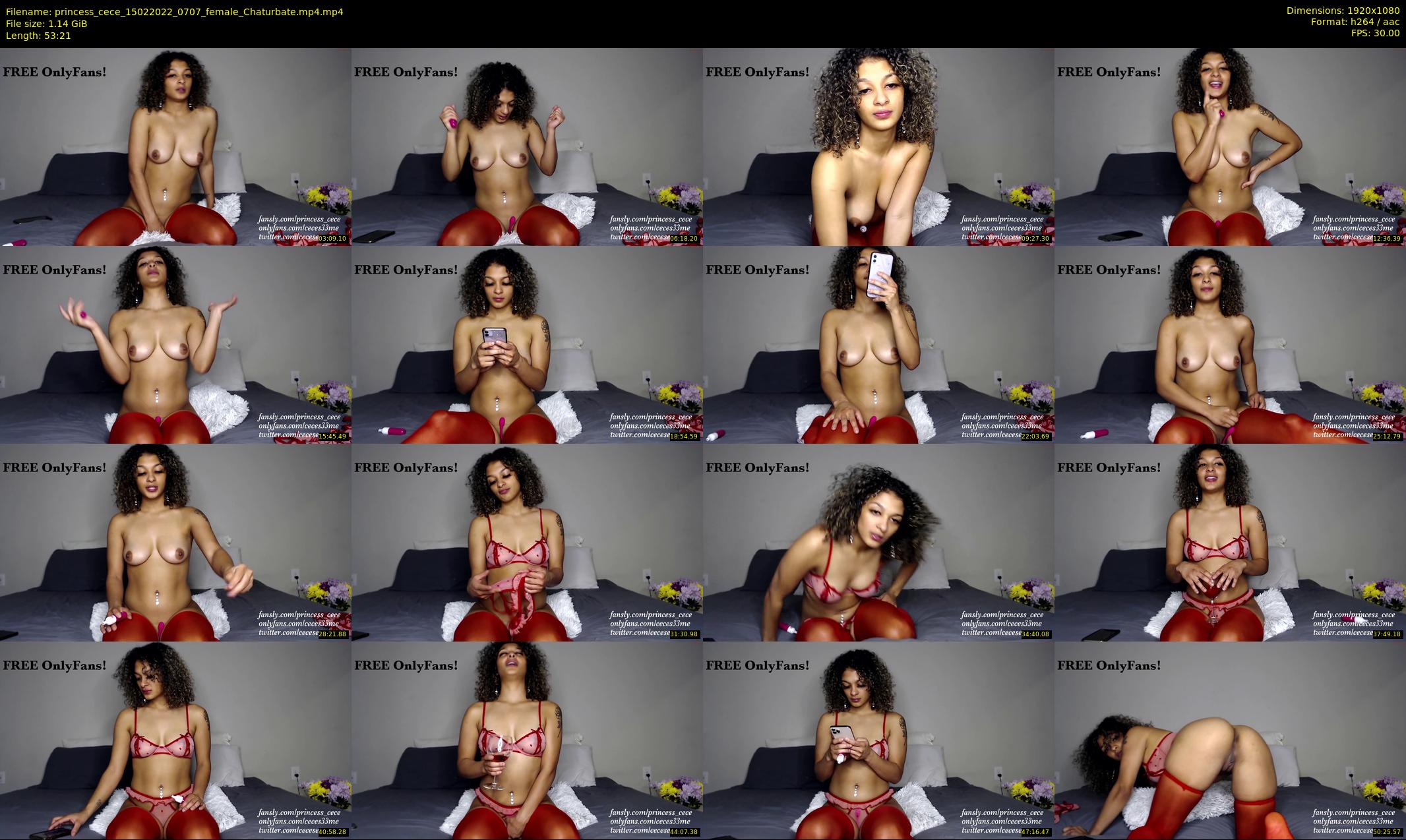 princess_cece — 54 minute Chaturbate female cam show recording, 1080p, Feb 15, 2022