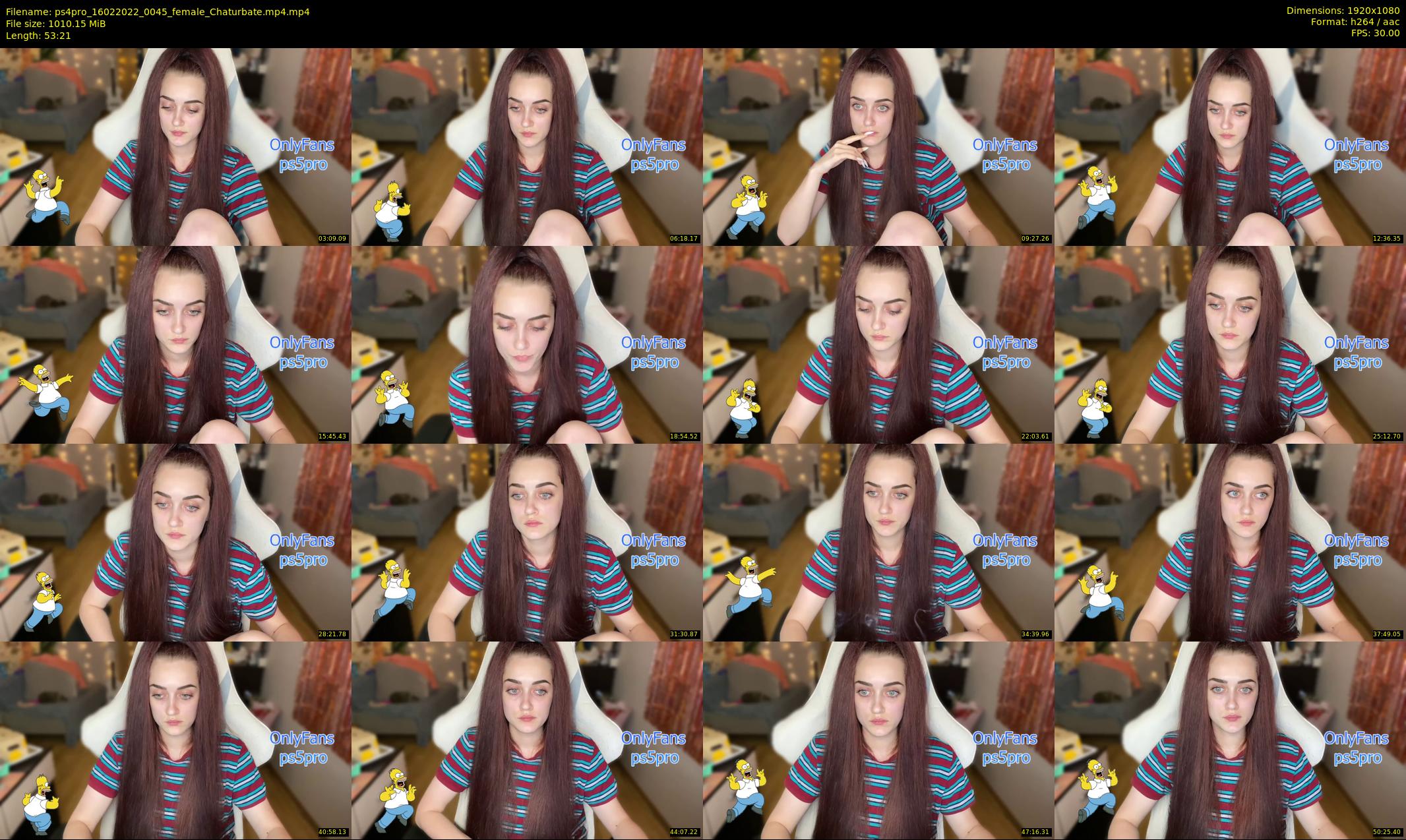 ps4pro — 54 minute Chaturbate female cam show recording, 1080p, Feb 16, 2022