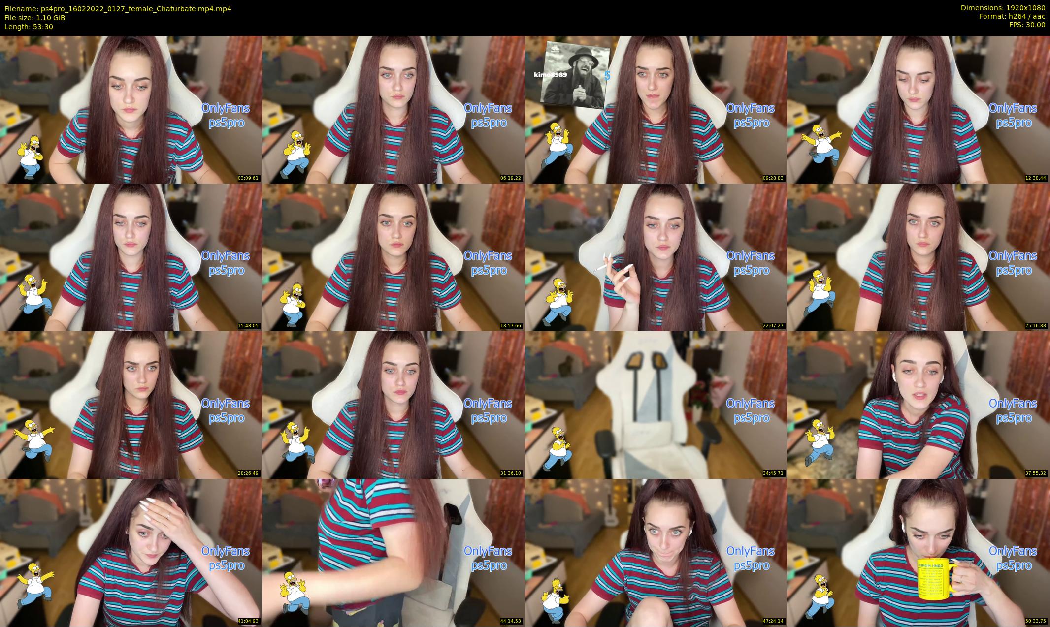 ps4pro — 54 minute Chaturbate female cam show recording, 1080p, Feb 16, 2022