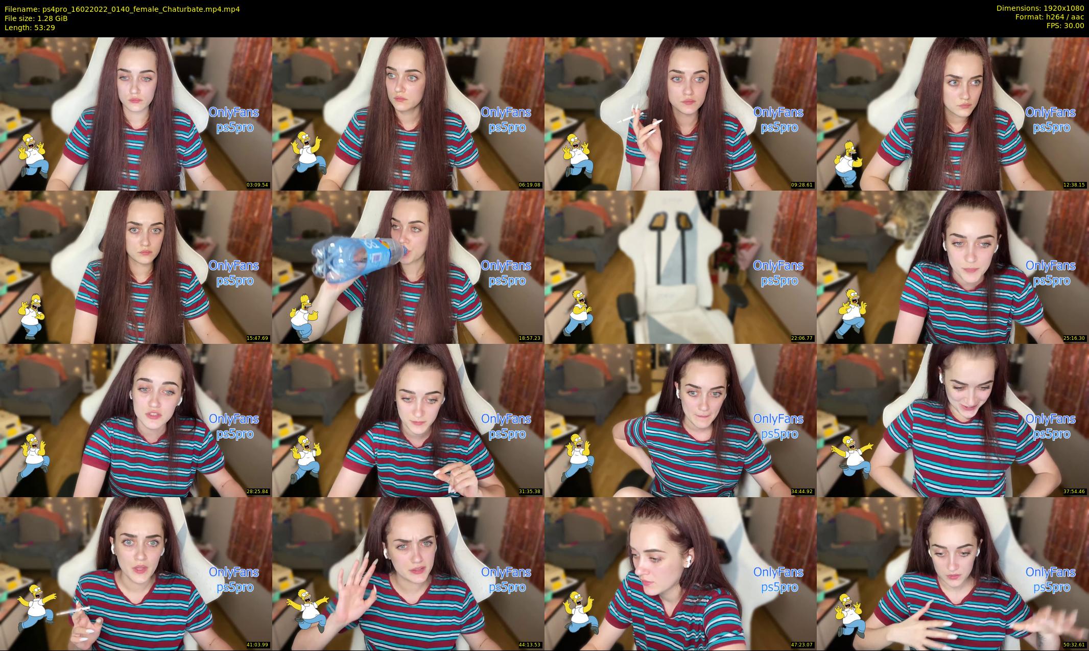 ps4pro — 54 minute Chaturbate female cam show recording, 1080p, Feb 16, 2022