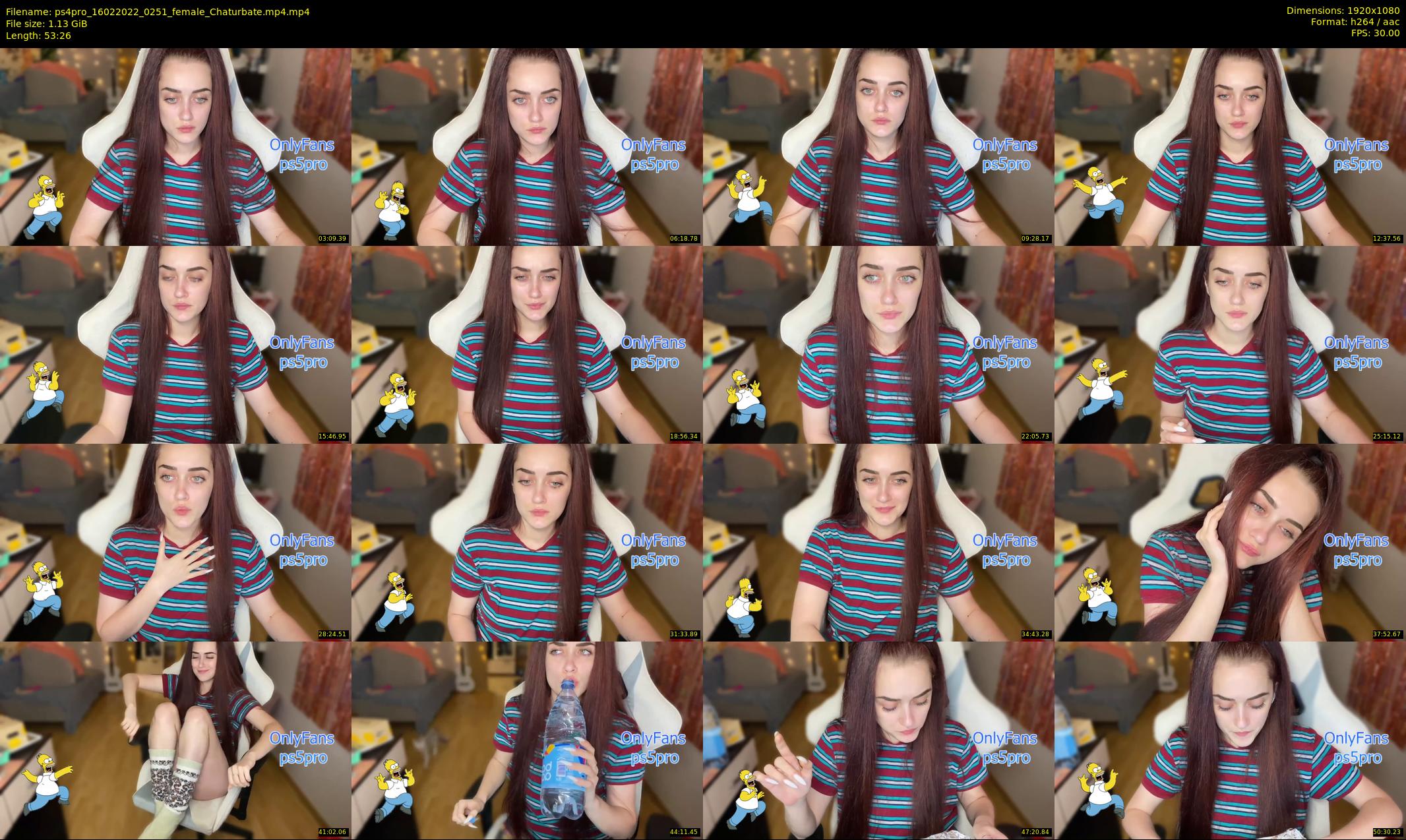 ps4pro — 54 minute Chaturbate female cam show recording, 1080p, Feb 16, 2022