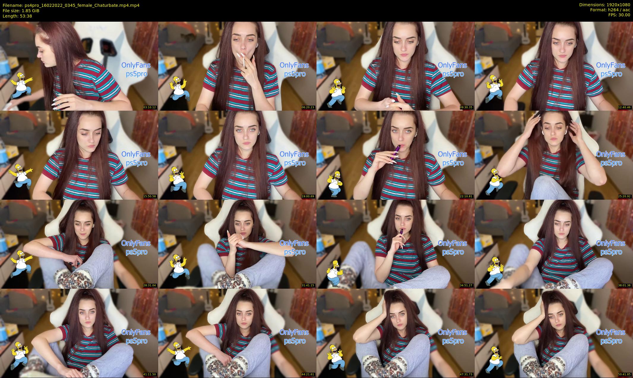 ps4pro — 54 minute Chaturbate female cam show recording, 1080p, Feb 16, 2022