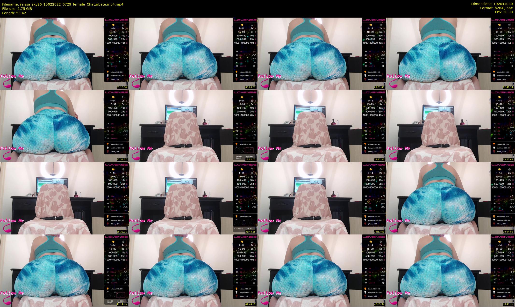 raissa_sky26 — 54 minute Chaturbate female cam show recording, 1080p, Feb 15, 2022