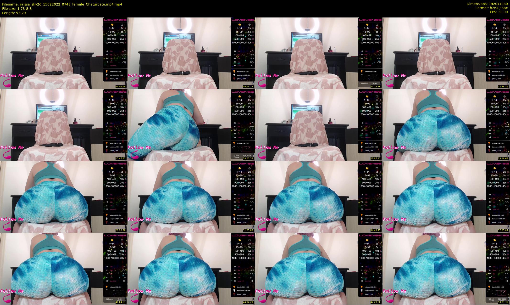 raissa_sky26 — 54 minute Chaturbate female cam show recording, 1080p, Feb 15, 2022
