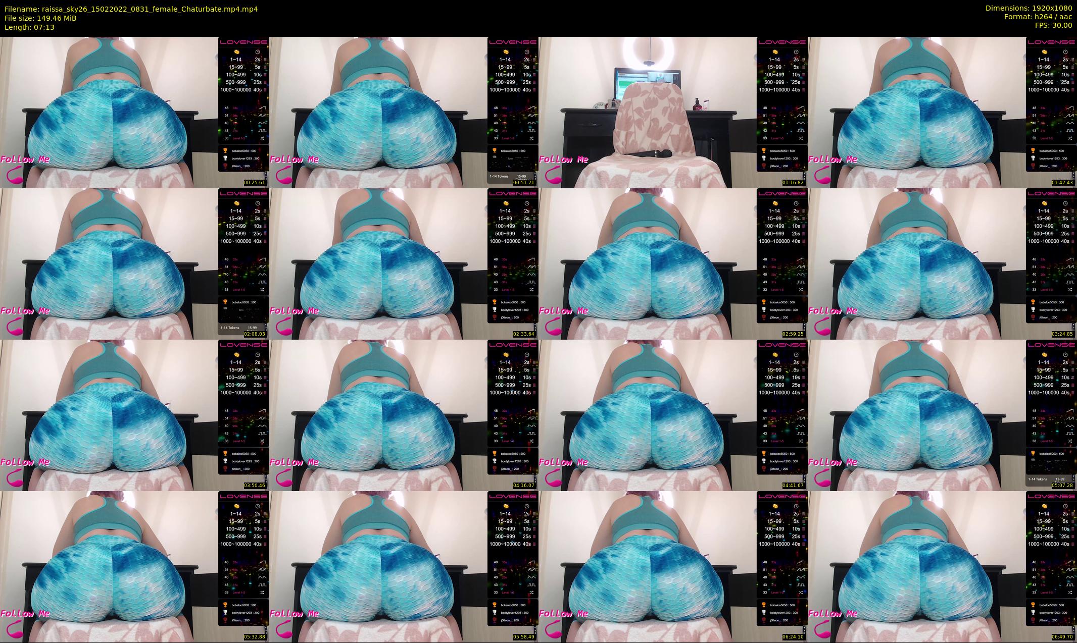 raissa_sky26 — 8 minute Chaturbate female cam show recording, 1080p, Feb 15, 2022