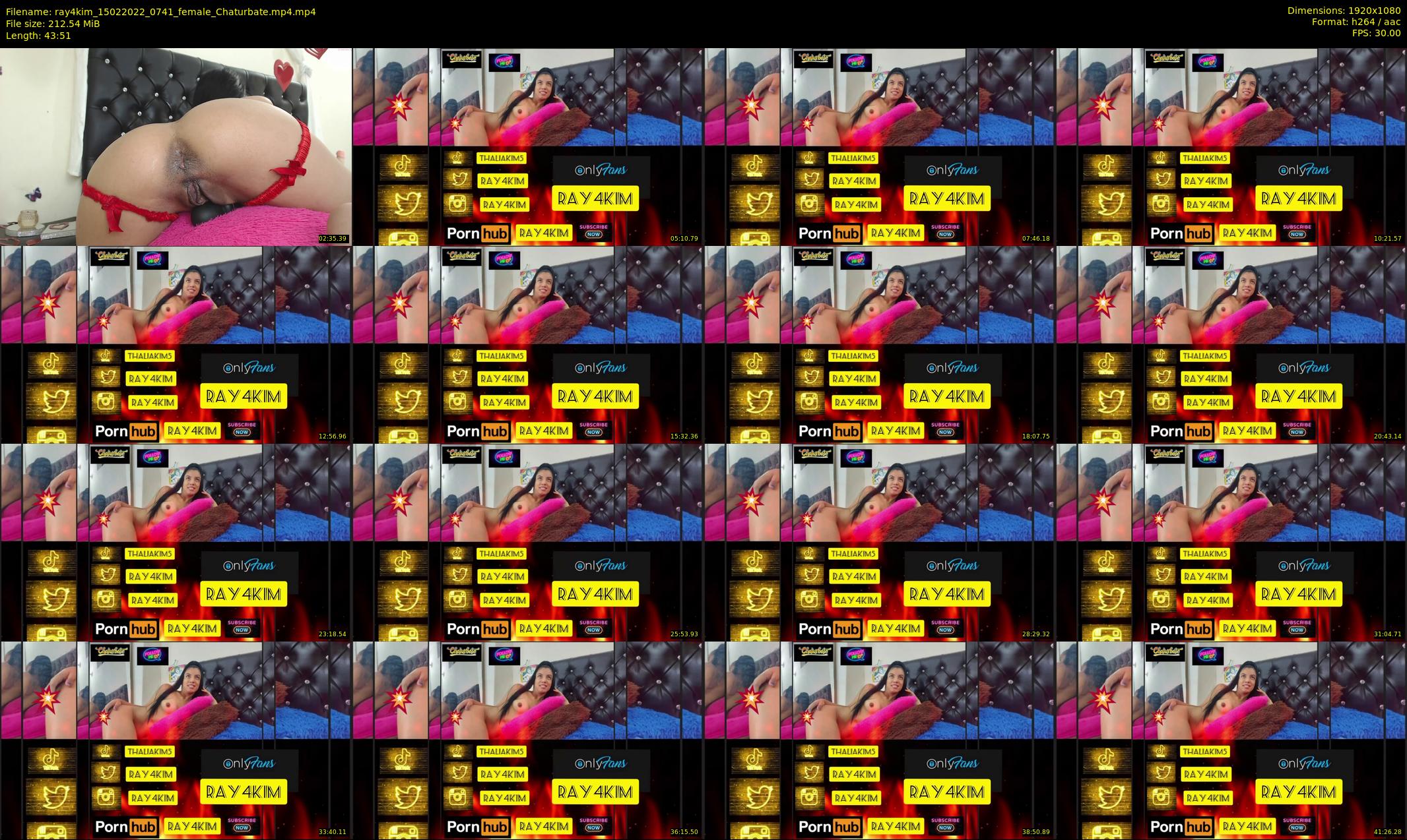 ray4kim — 44 minute Chaturbate couple cam show recording, 1080p, Feb 15, 2022