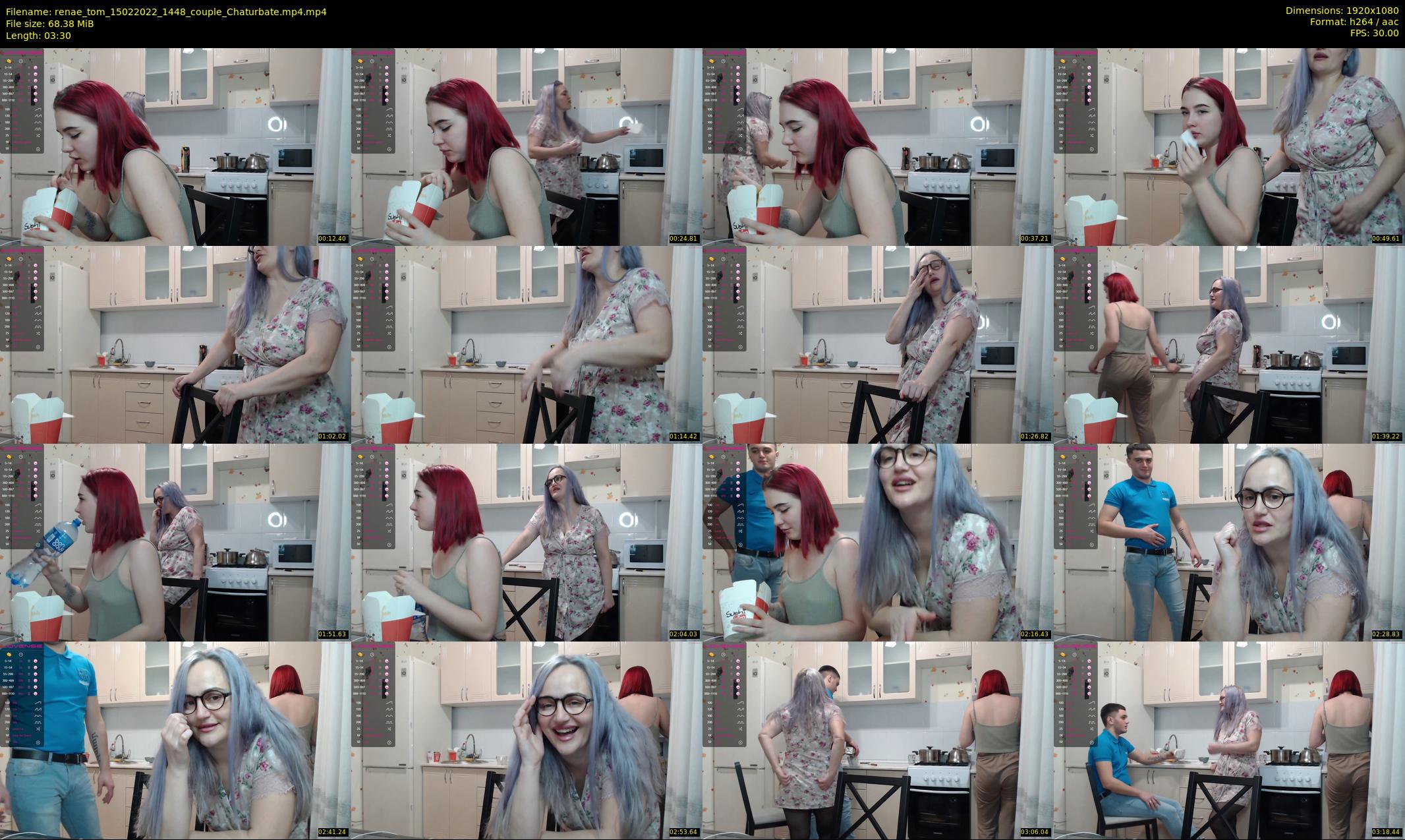 renae_tom — 4 minute Chaturbate couple cam show recording, 1080p, Feb 15, 2022