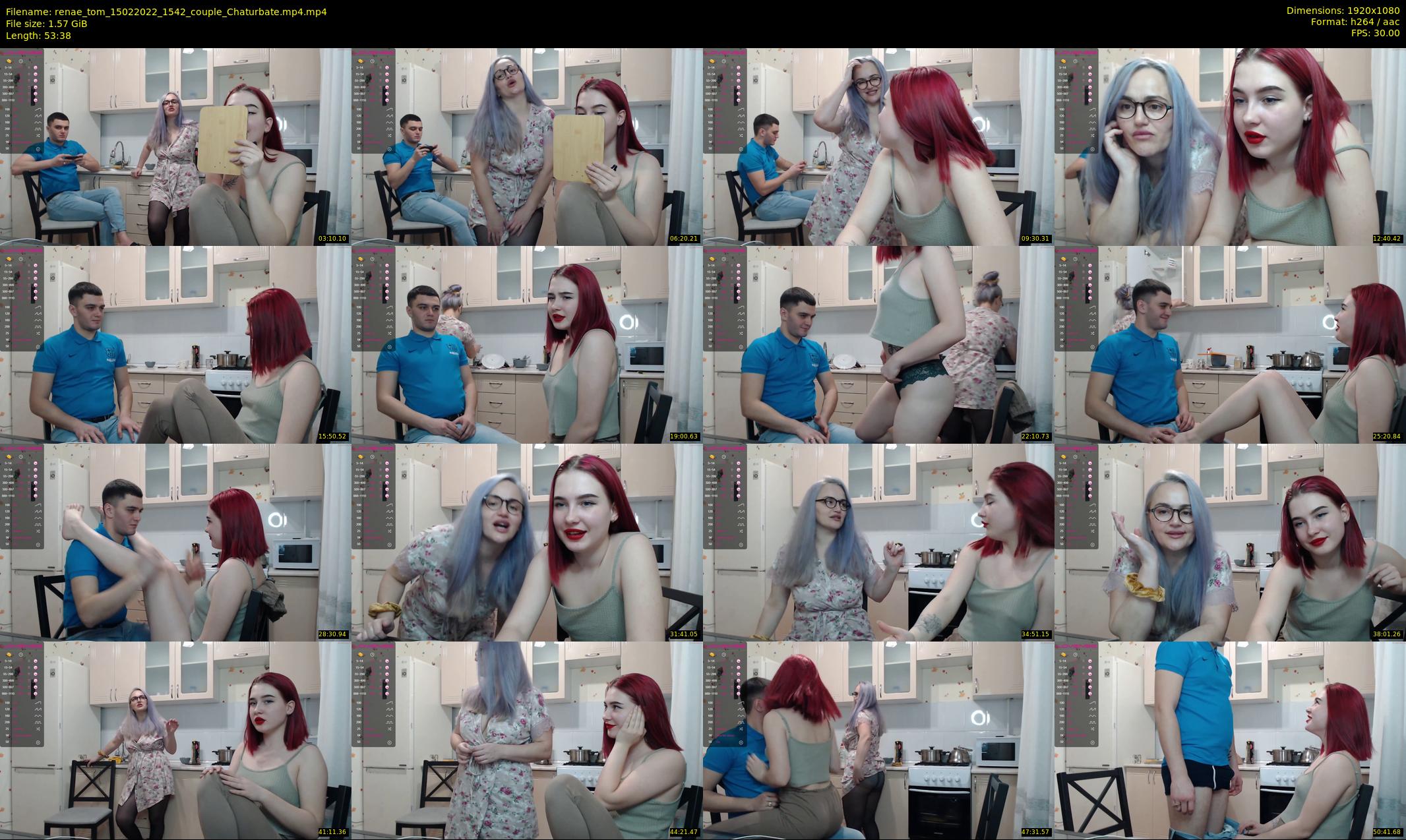 renae_tom — 54 minute Chaturbate couple cam show recording, 1080p, Feb 15, 2022
