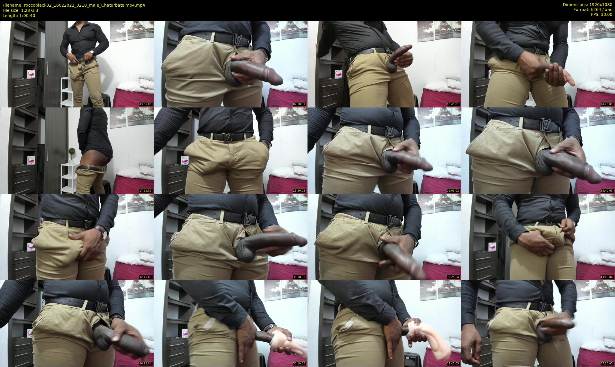 roccoblack02 — 61 minute Chaturbate male cam show recording, 1080p, Feb 16, 2022