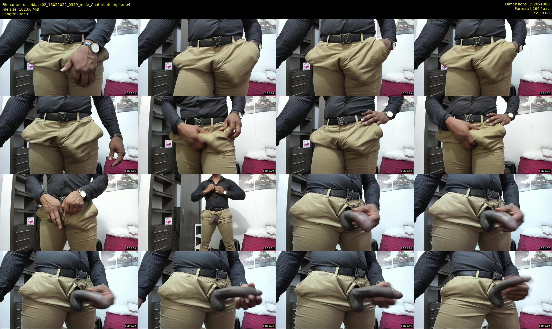 roccoblack02 — 5 minute Chaturbate male cam show recording, 1080p, Feb 16, 2022