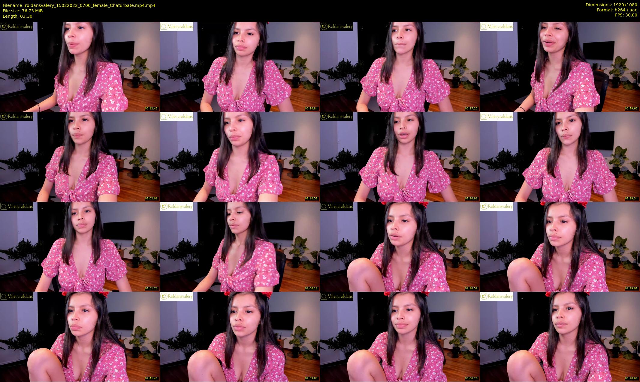 roldansvalery — 4 minute Chaturbate female cam show recording, 1080p, Feb 15, 2022