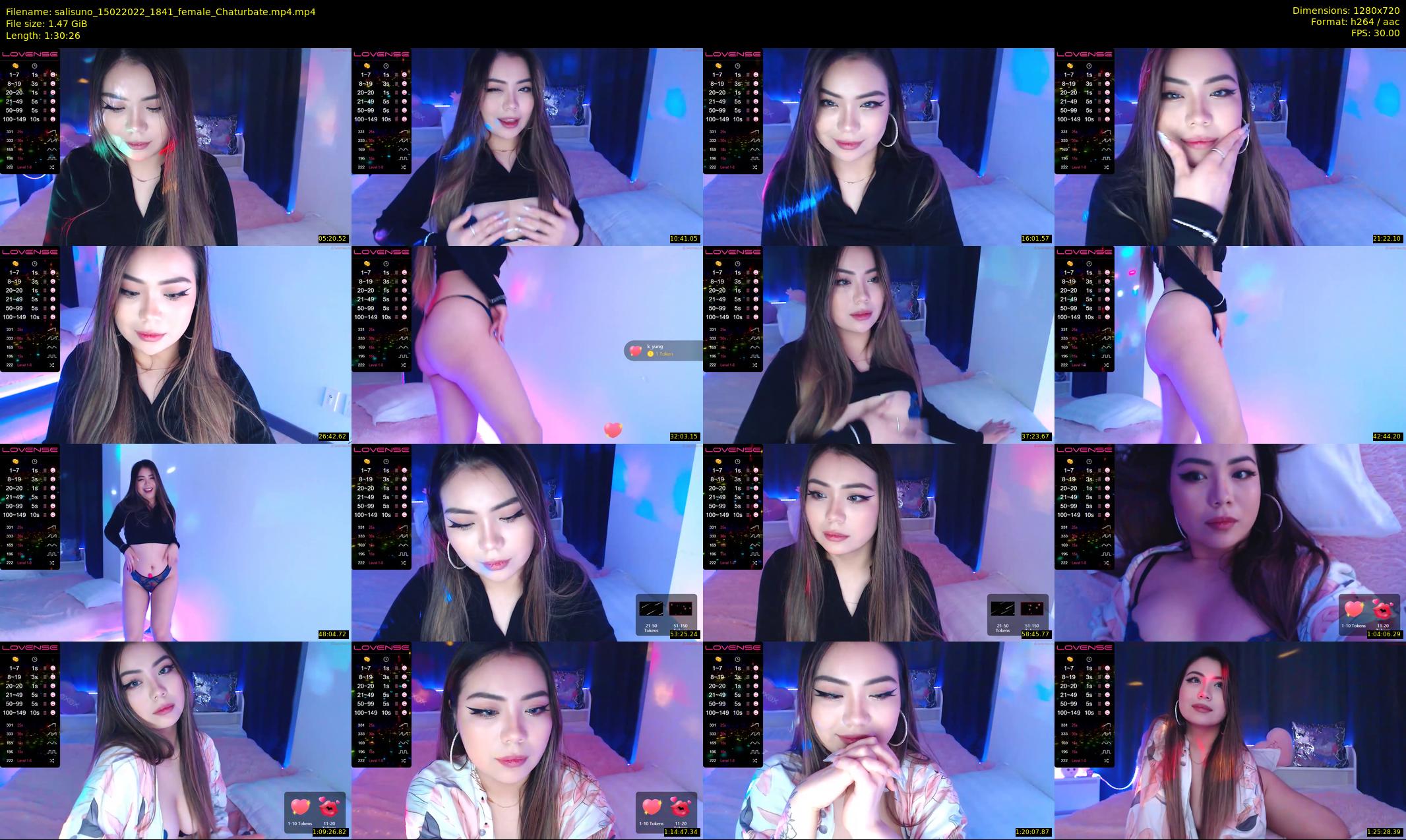 salisuno — 91 minute Chaturbate female cam show recording, 720p, Feb 15, 2022