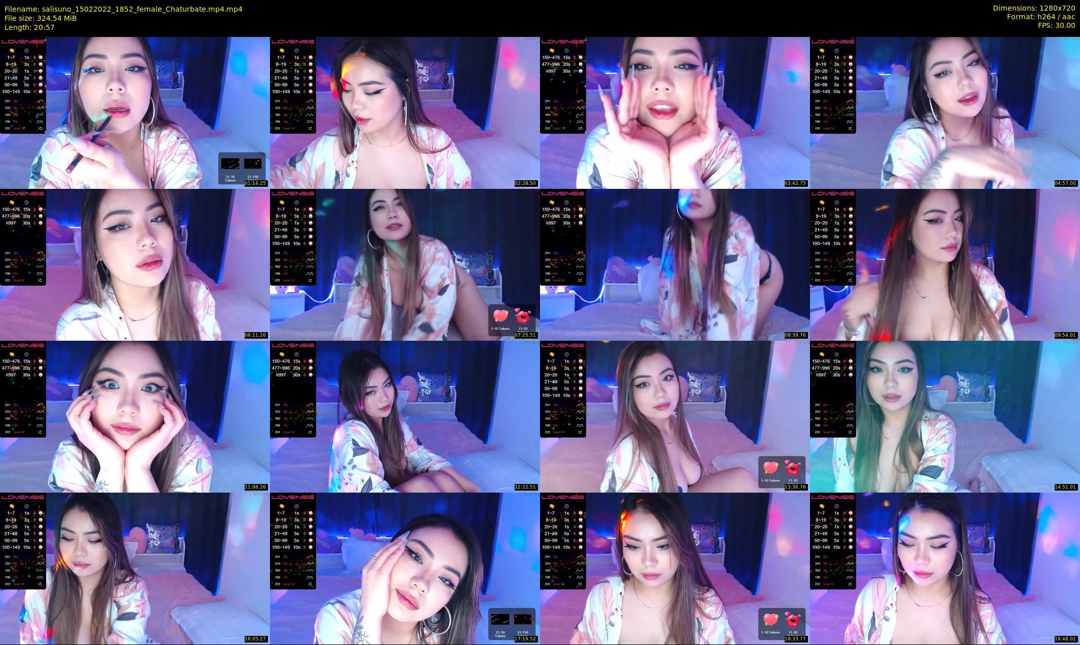 salisuno — 21 minute Chaturbate female cam show recording, 720p, Feb 15, 2022