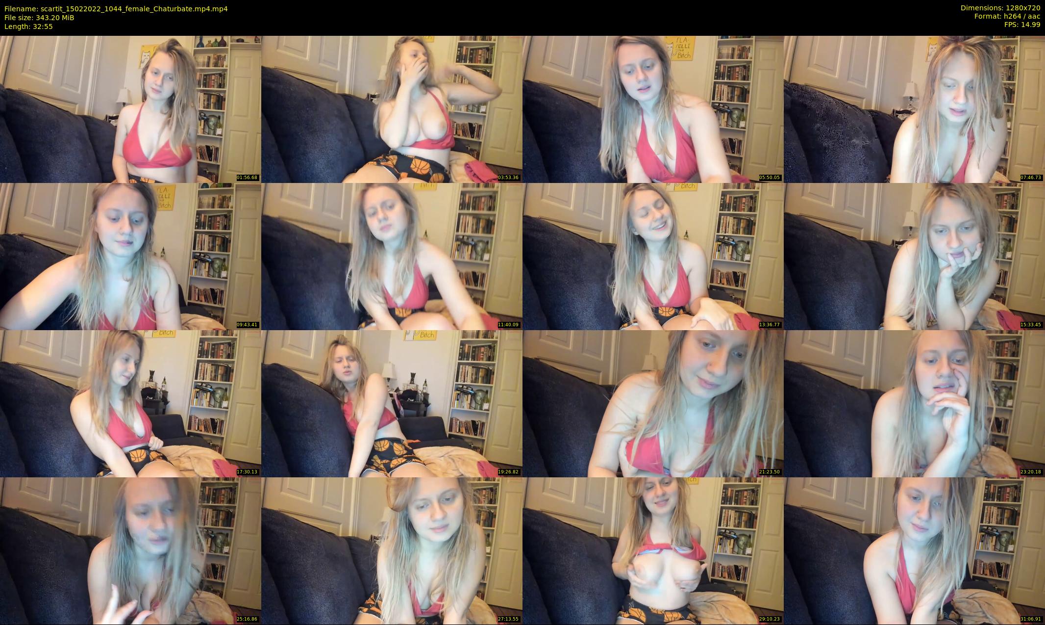 scartit — 33 minute Chaturbate female cam show recording, 720p, Feb 15, 2022