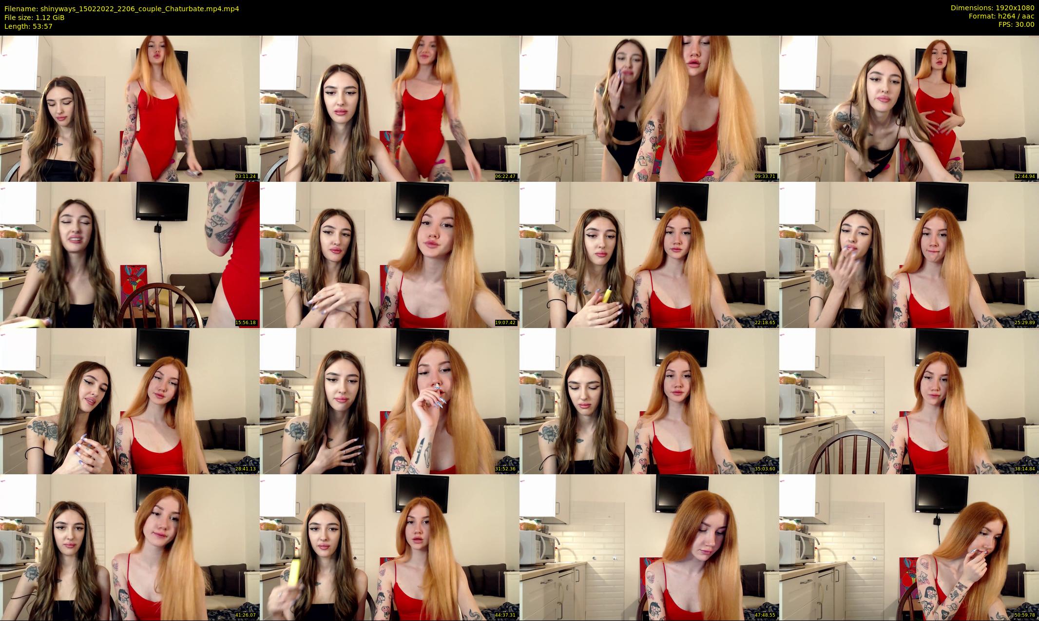 shinyways — 54 minute Chaturbate couple cam show recording, 1080p, Feb 15, 2022