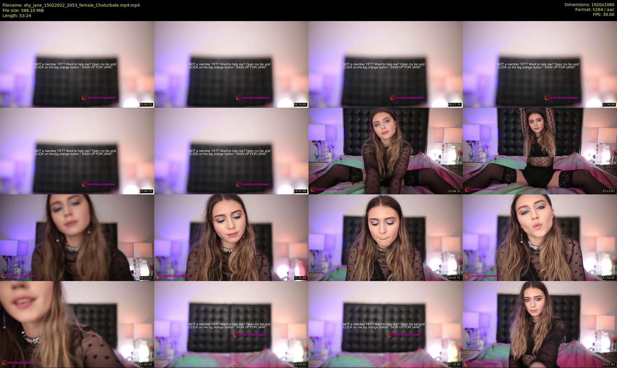 shy_jane — 54 minute Chaturbate female cam show recording, 1080p, Feb 15, 2022