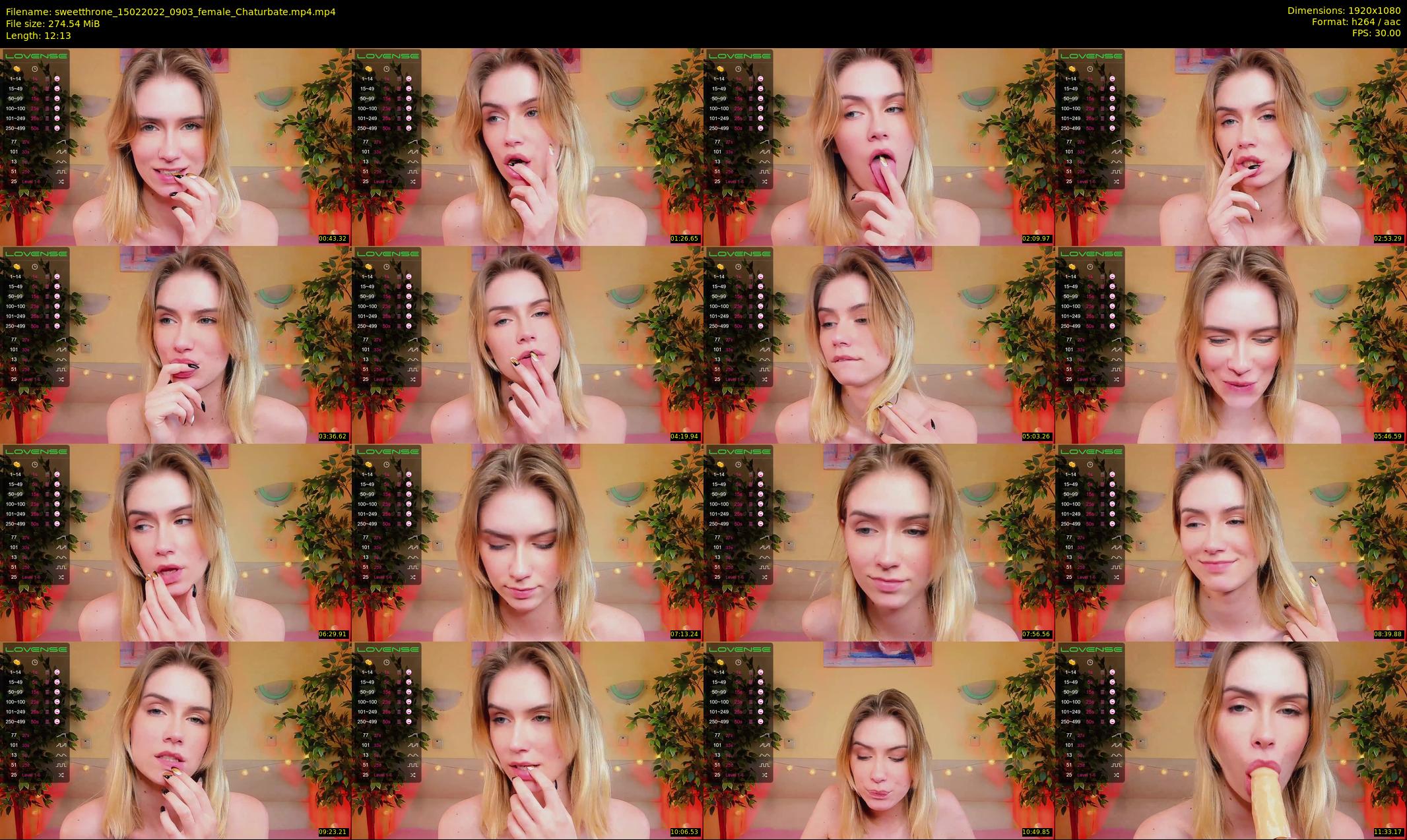 sweetthrone — 13 minute Chaturbate couple cam show recording, 1080p, Feb 15, 2022