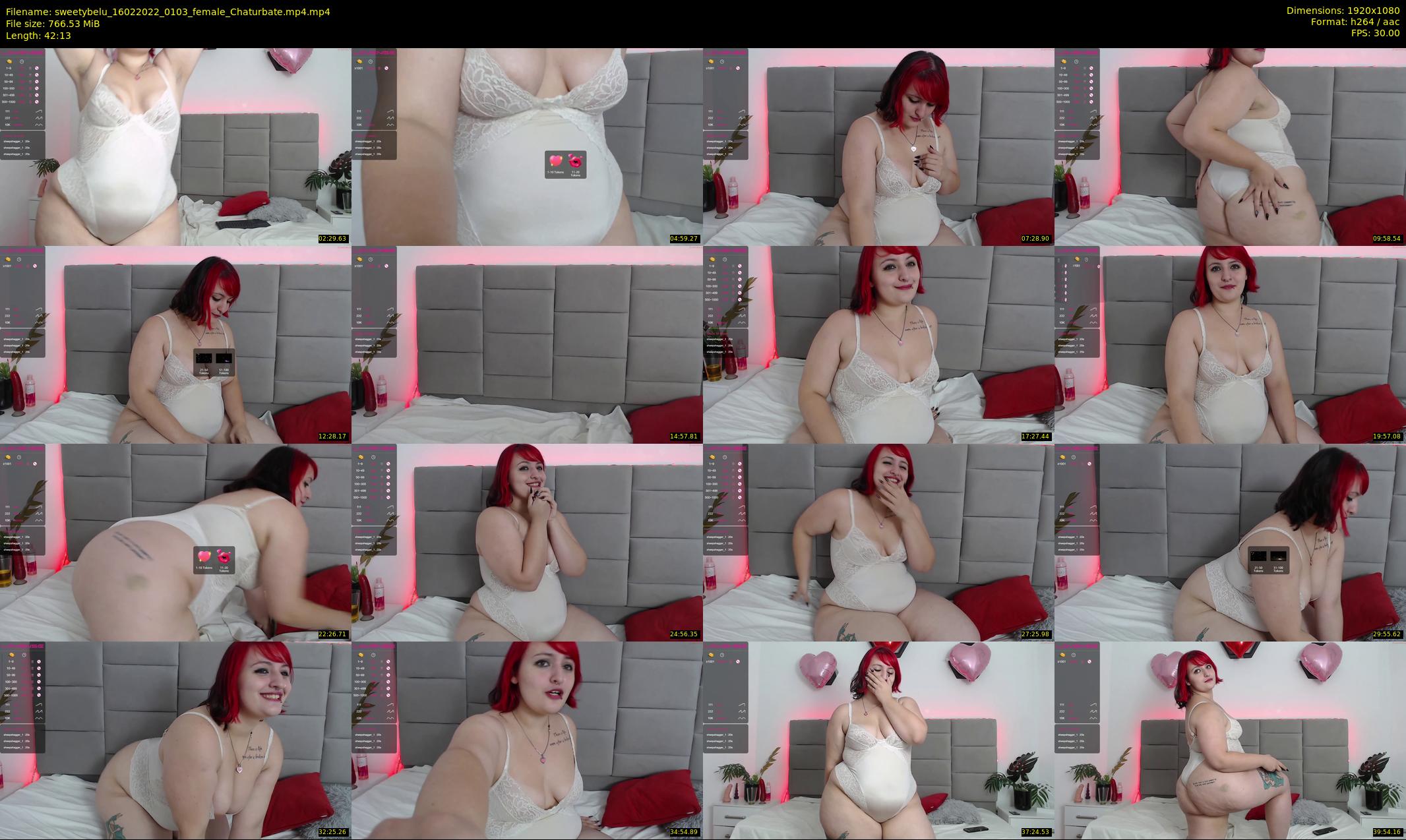 sweetybelu — 43 minute Chaturbate female cam show recording, 1080p, Feb 16, 2022