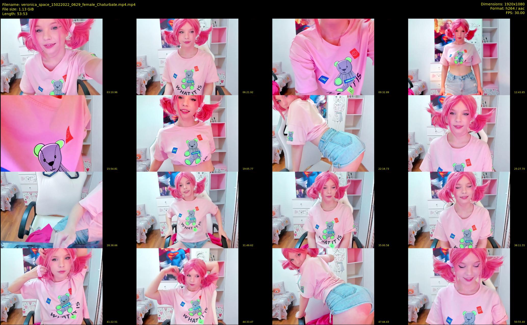 veronica_space — 54 minute Chaturbate female cam show recording, 1080p, Feb 15, 2022