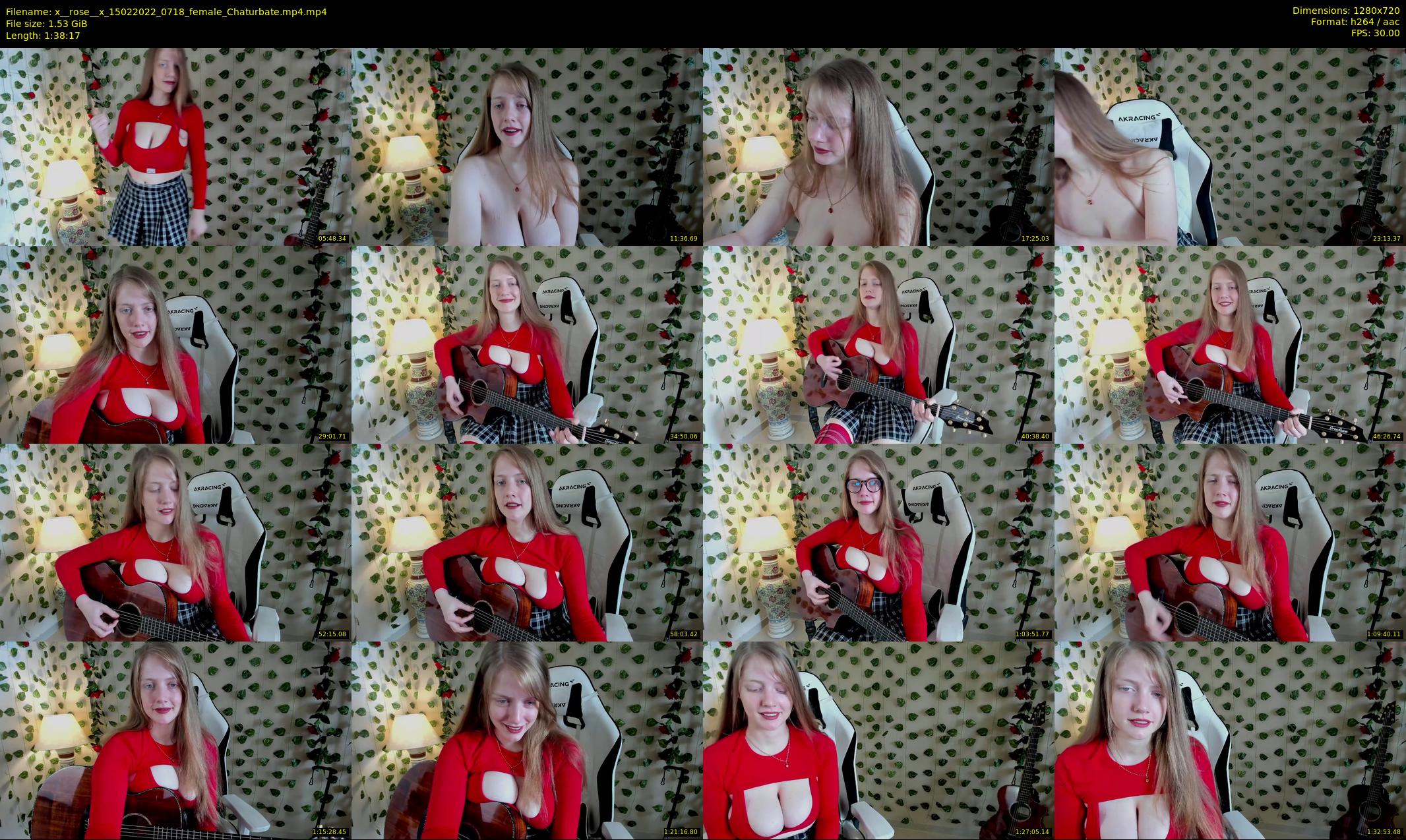 x__rose__x — 99 minute Chaturbate female cam show recording, 720p, Feb 15, 2022