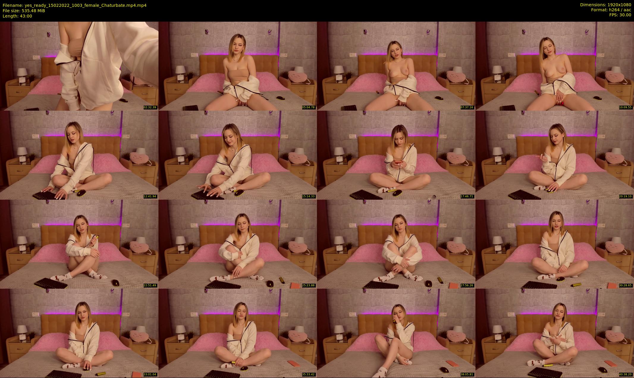 yes_ready — 43 minute Chaturbate female cam show recording, 1080p, Feb 15, 2022