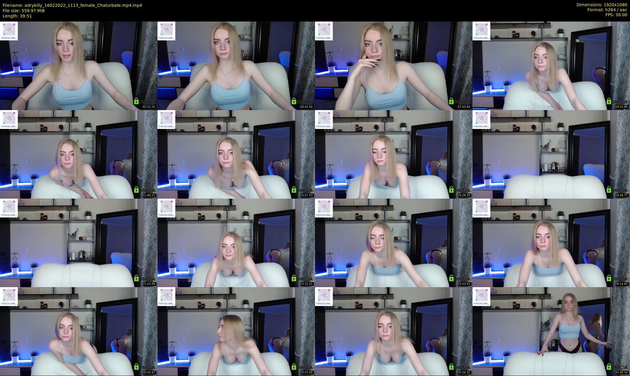 adrykilly — 40 minute Chaturbate female cam show recording, 1080p, Feb 16, 2022