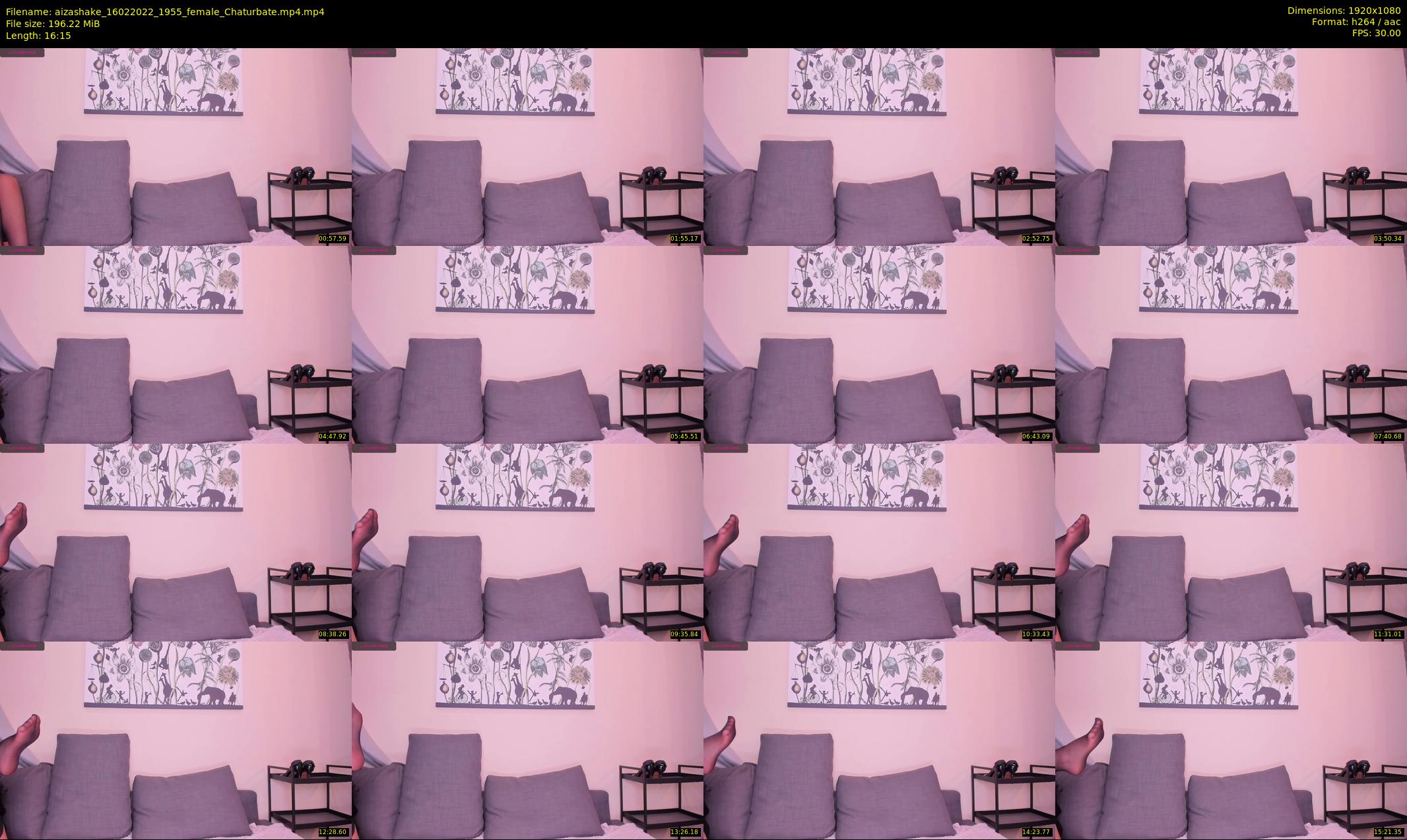 aizashake — 17 minute Chaturbate female cam show recording, 1080p, Feb 16, 2022