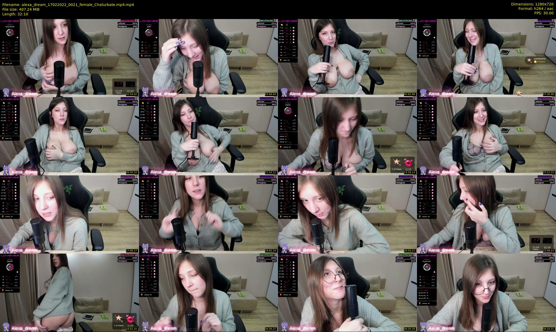 alexa_dream — 33 minute Chaturbate female cam show recording, 720p, Feb 17, 2022