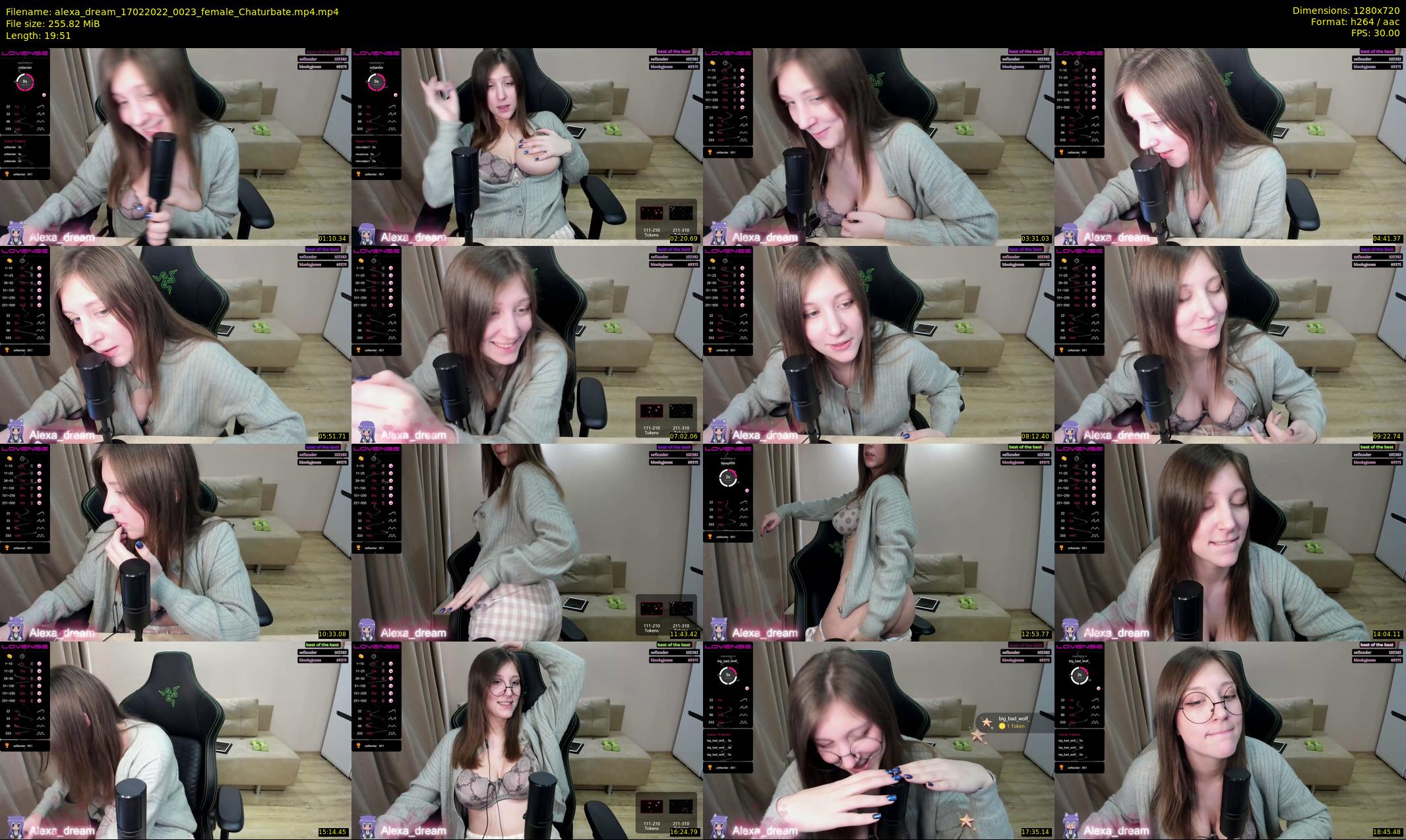 alexa_dream — 20 minute Chaturbate female cam show recording, 720p, Feb 17, 2022