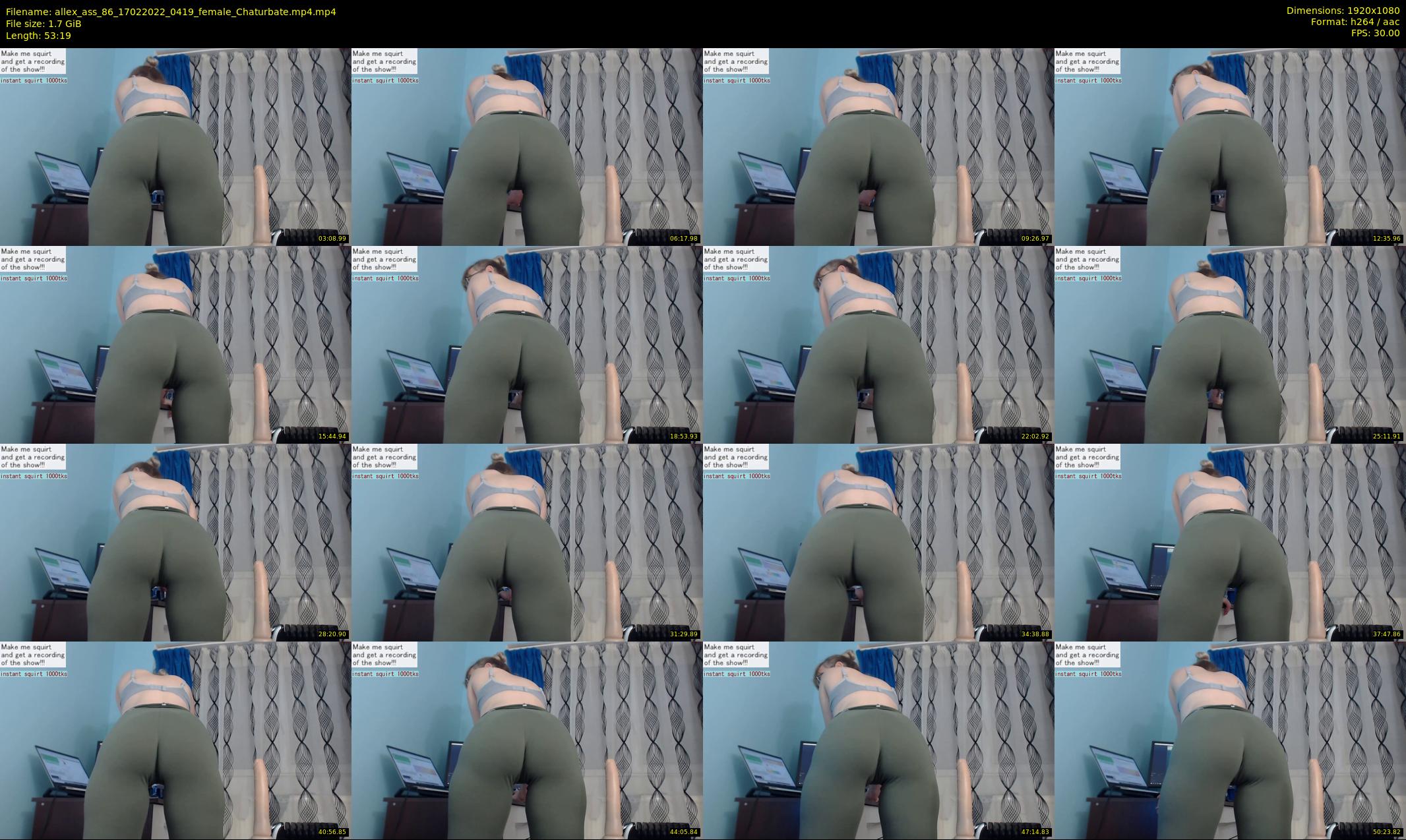 allex_ass_86 — 54 minute Chaturbate female cam show recording, 1080p, Feb 17, 2022