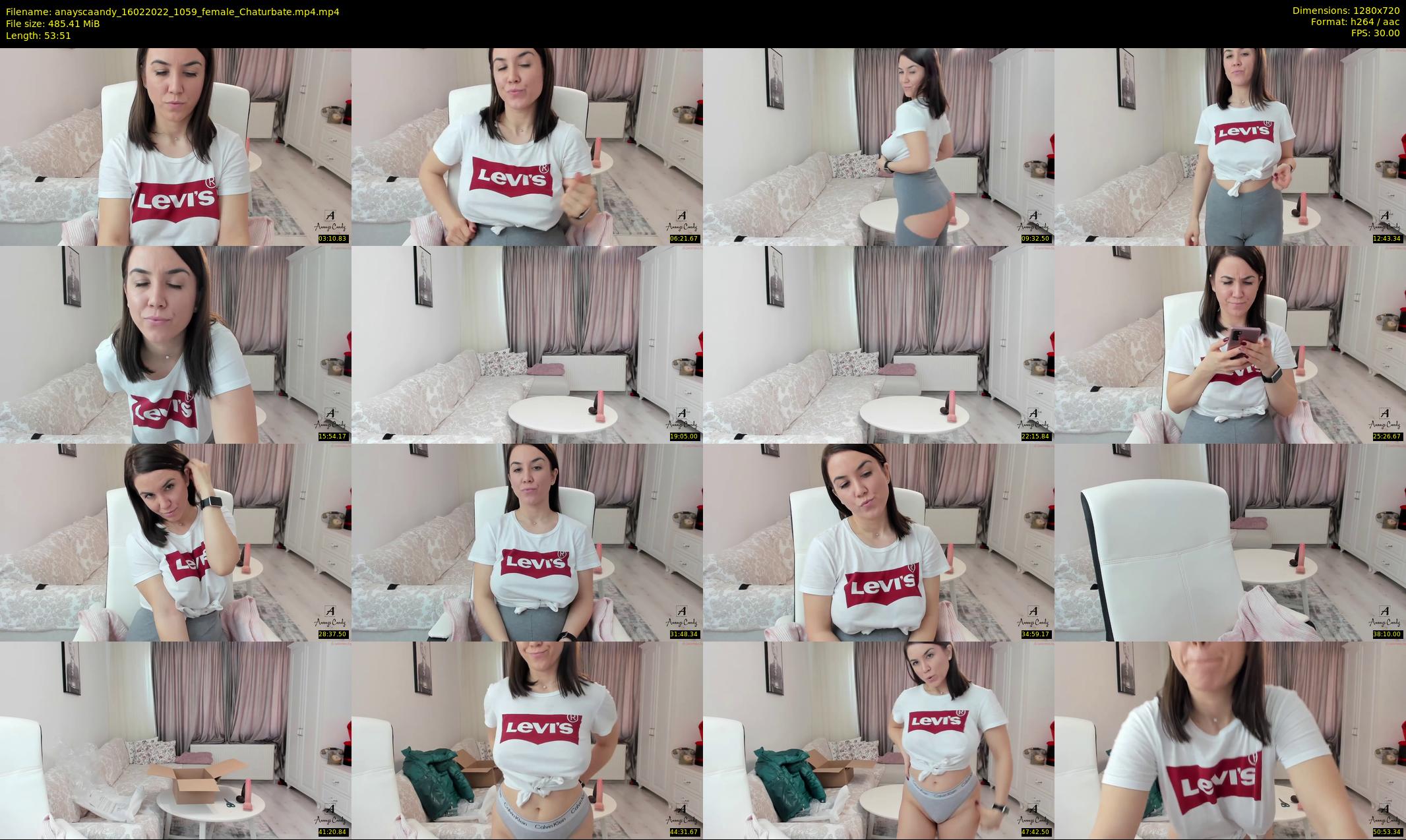 anayscaandy — 54 minute Chaturbate female cam show recording, 720p, Feb 16, 2022