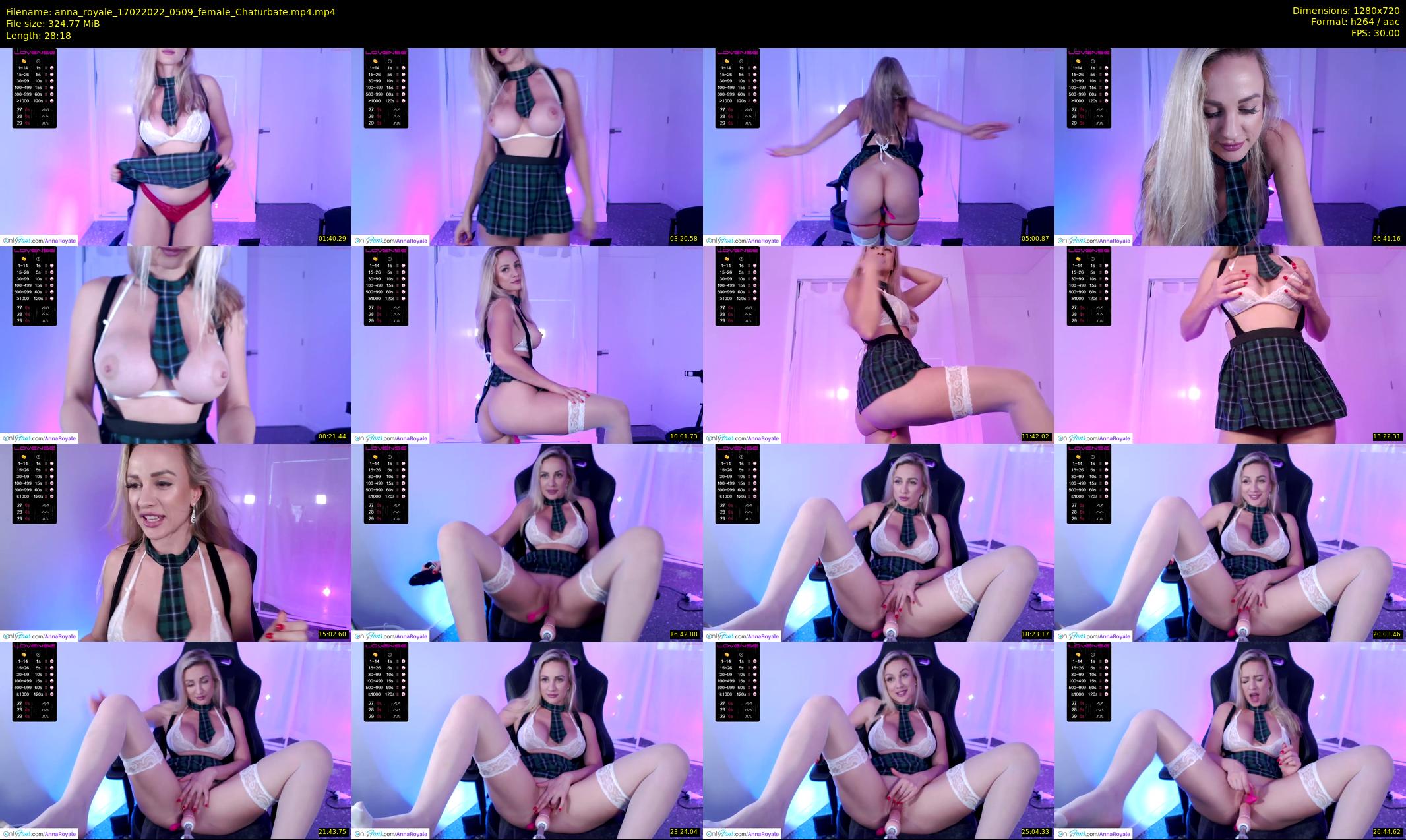 anna_royale — 29 minute Chaturbate female cam show recording, 720p, Feb 17, 2022